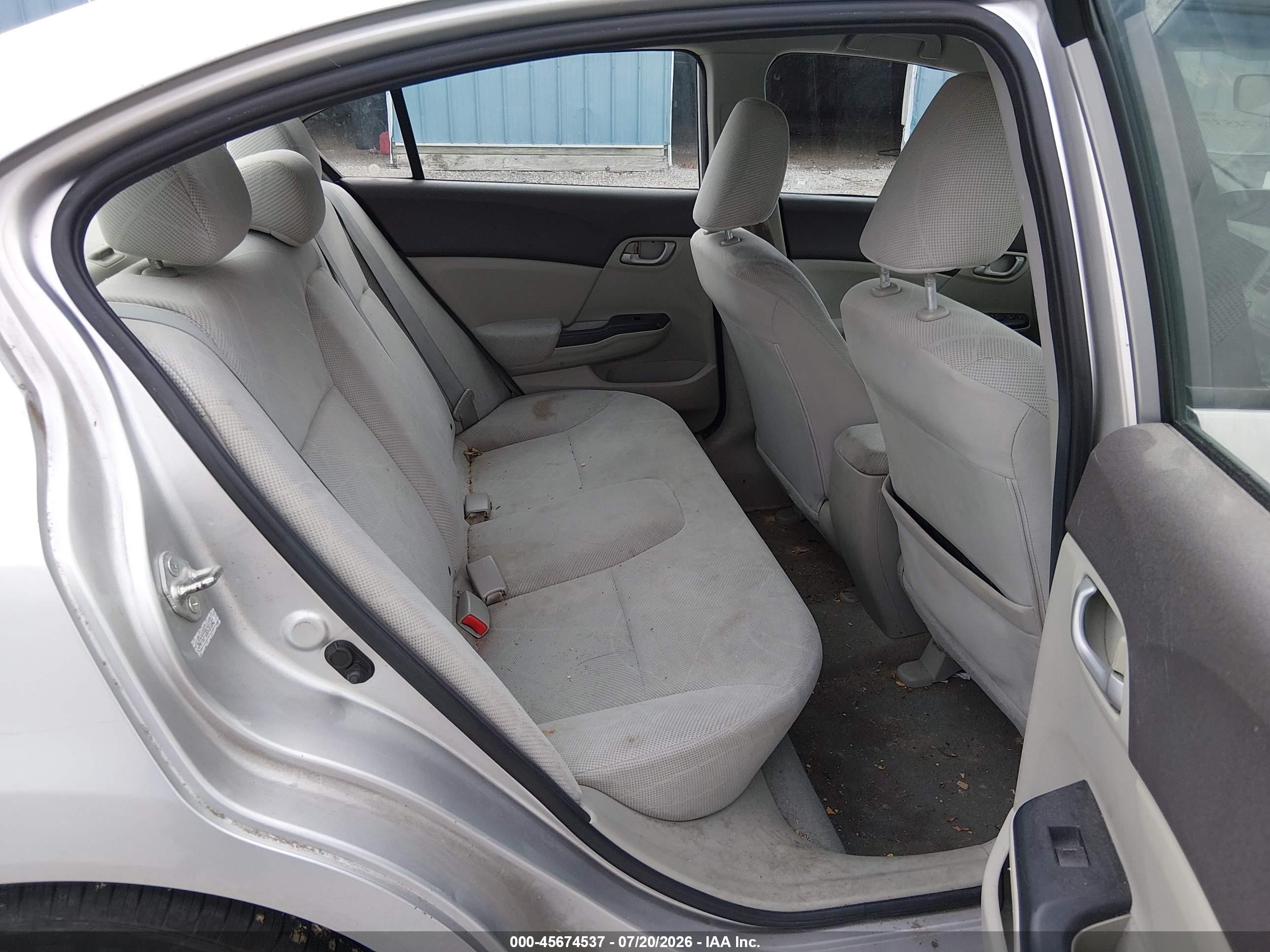 2012 Honda Civic Lx Серебряный vin: 2HGFB2F53CH301642
