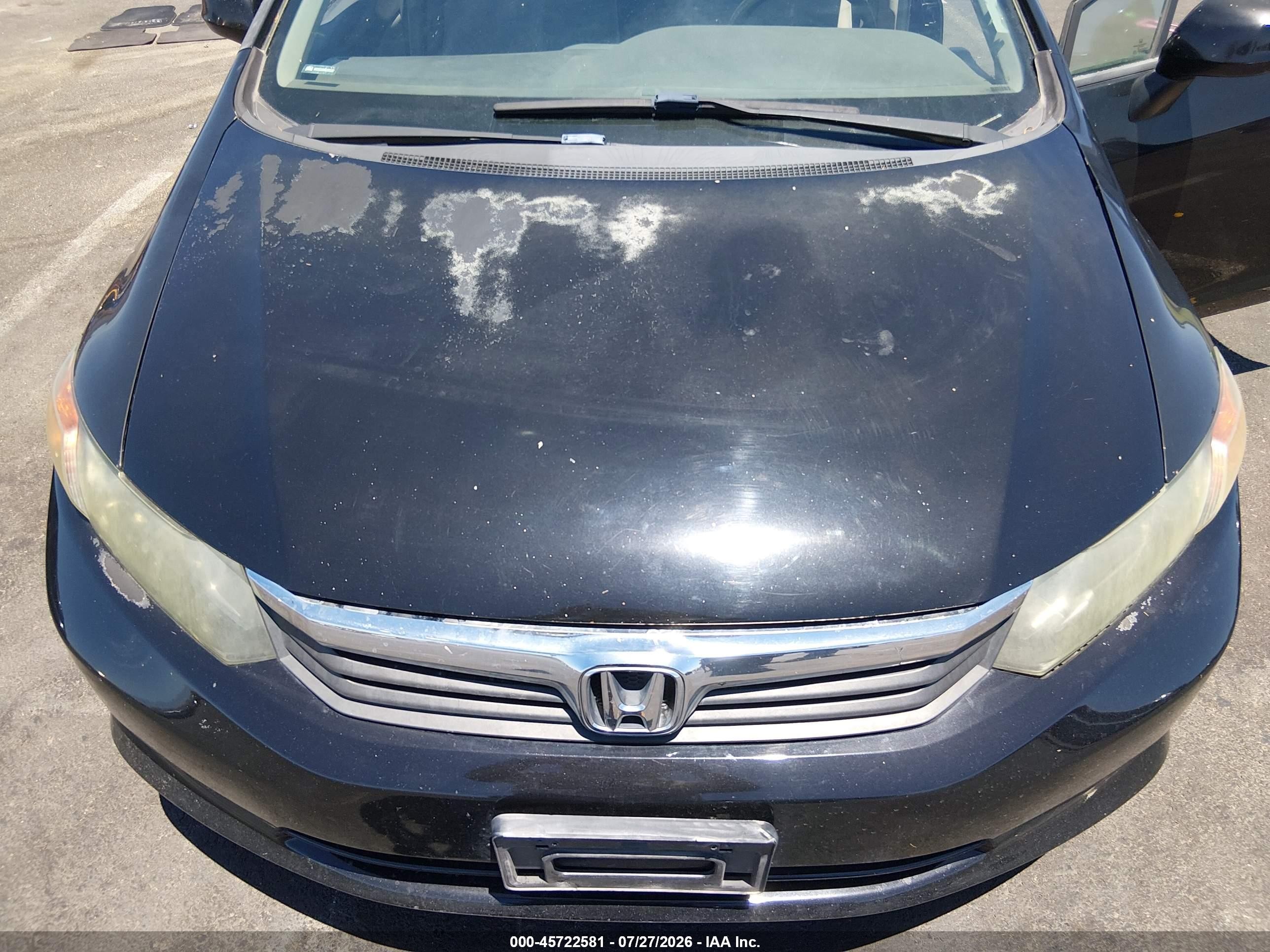 2012 Honda Civic Lx Black vin: 2HGFB2F53CH308980
