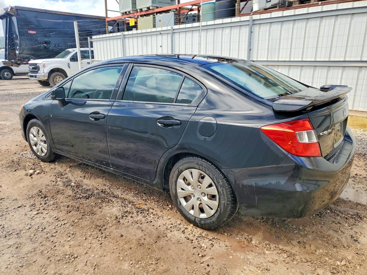 2012 Honda Civic Lx Black vin: 2HGFB2F53CH310812