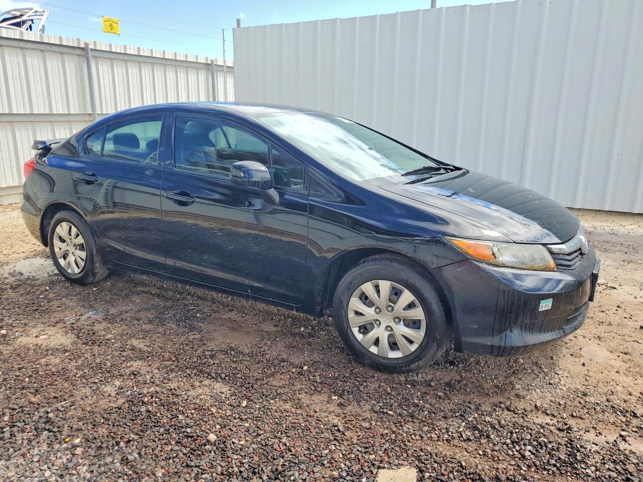 2012 Honda Civic Lx Black vin: 2HGFB2F53CH310812