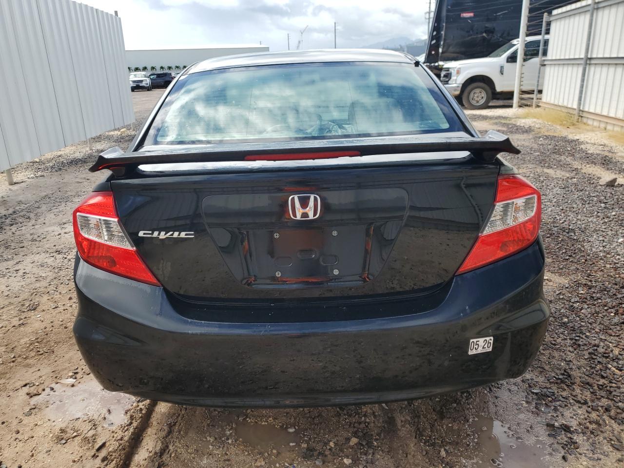 2012 Honda Civic Lx Black vin: 2HGFB2F53CH310812 Damage: Rear Bumper, Multiple Scratches Heavy, 4