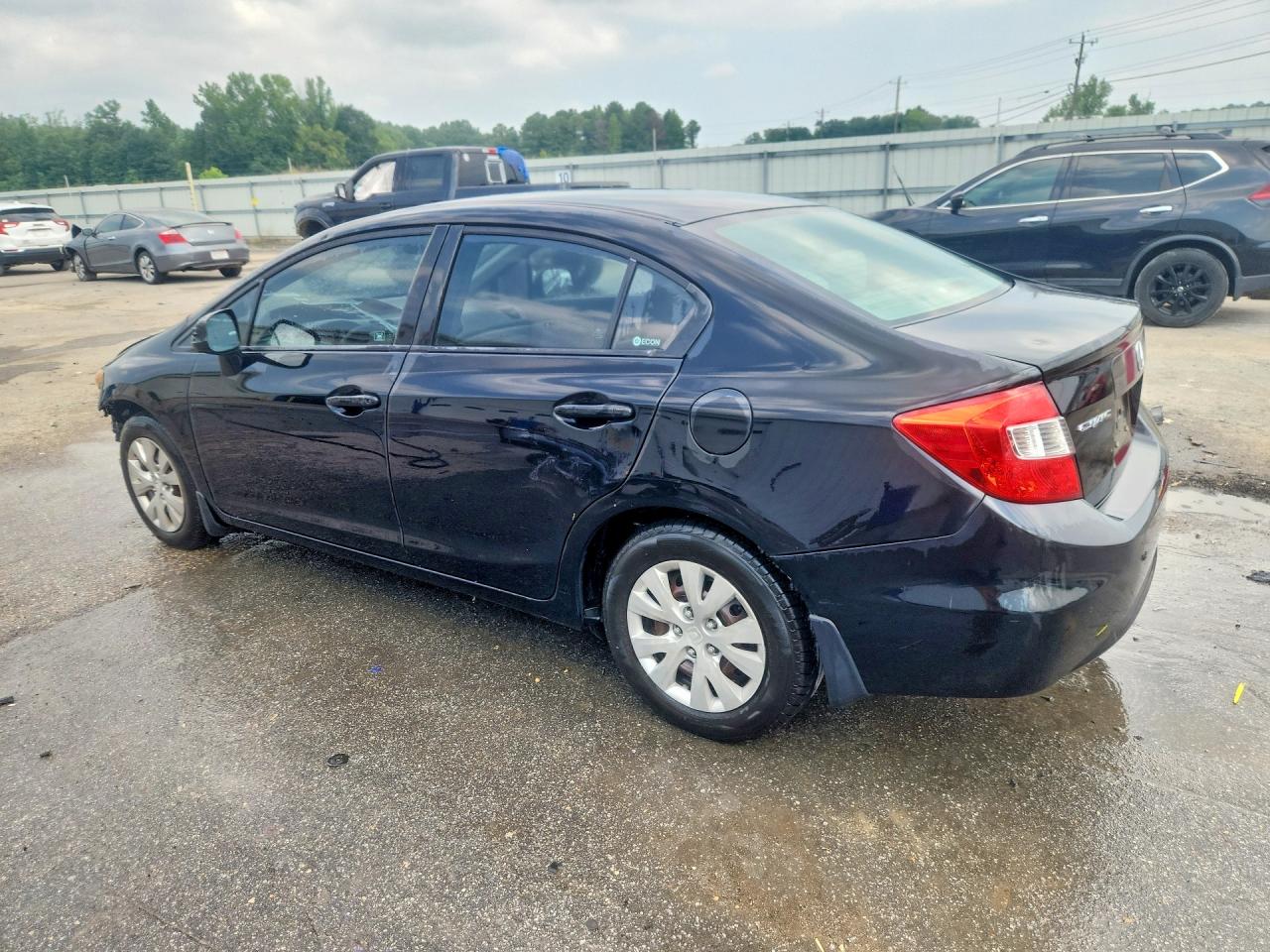 2012 Honda Civic Lx Черный vin: 2HGFB2F53CH310826