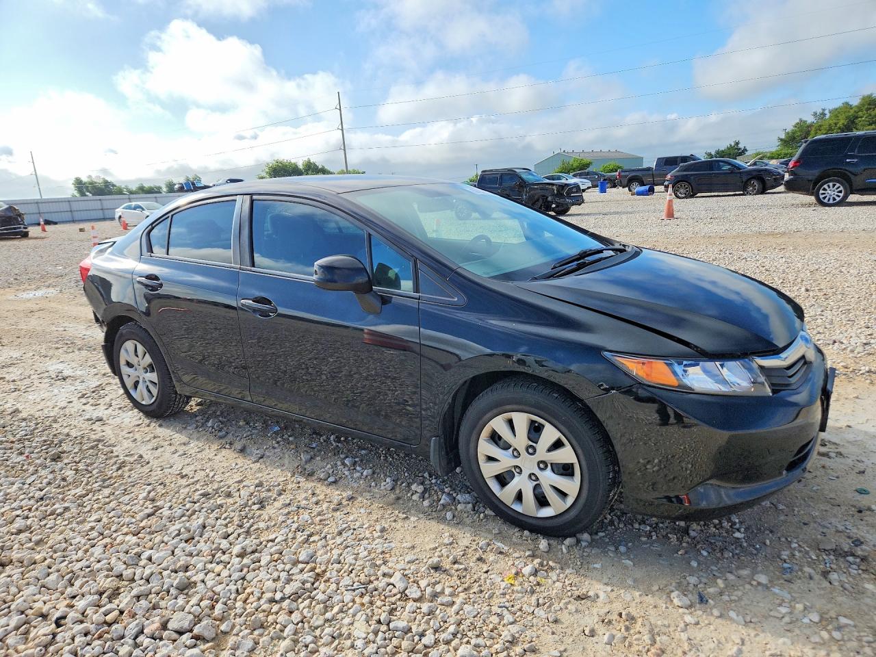 2012 Honda Civic Lx Черный vin: 2HGFB2F53CH312995
