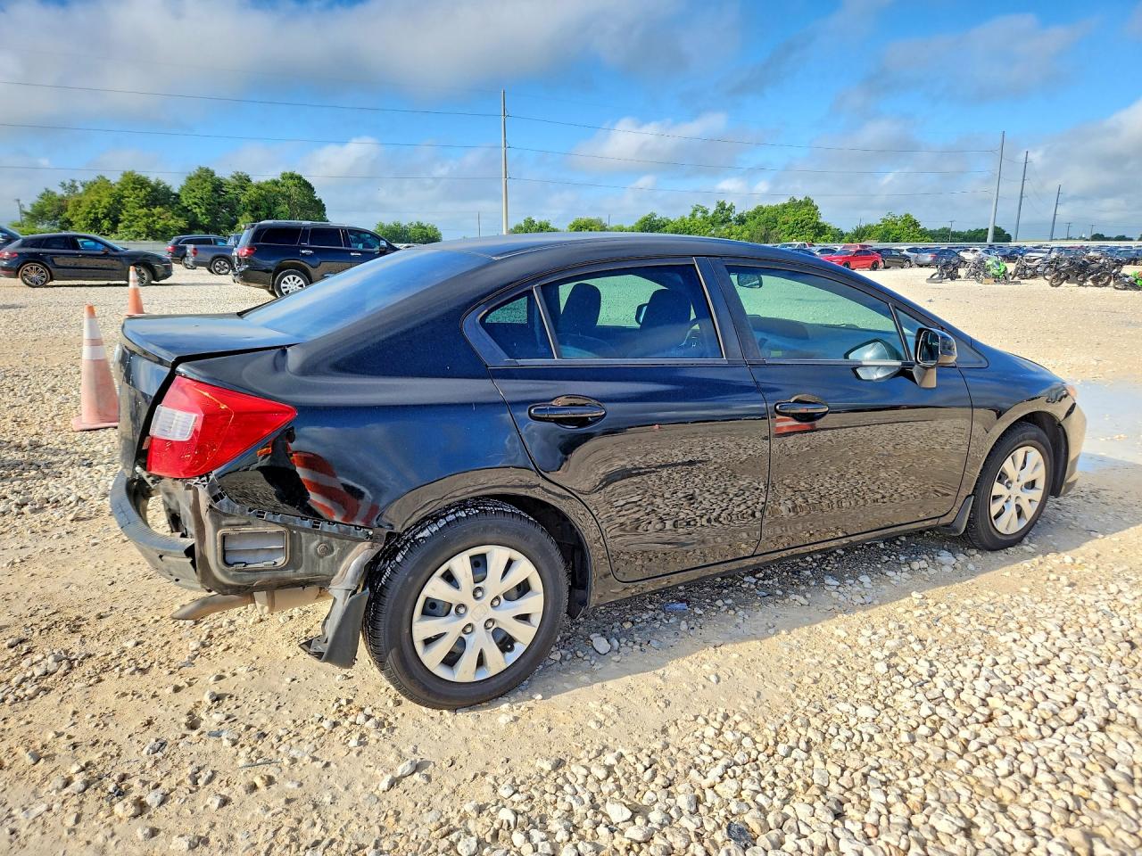 2012 Honda Civic Lx Черный vin: 2HGFB2F53CH312995