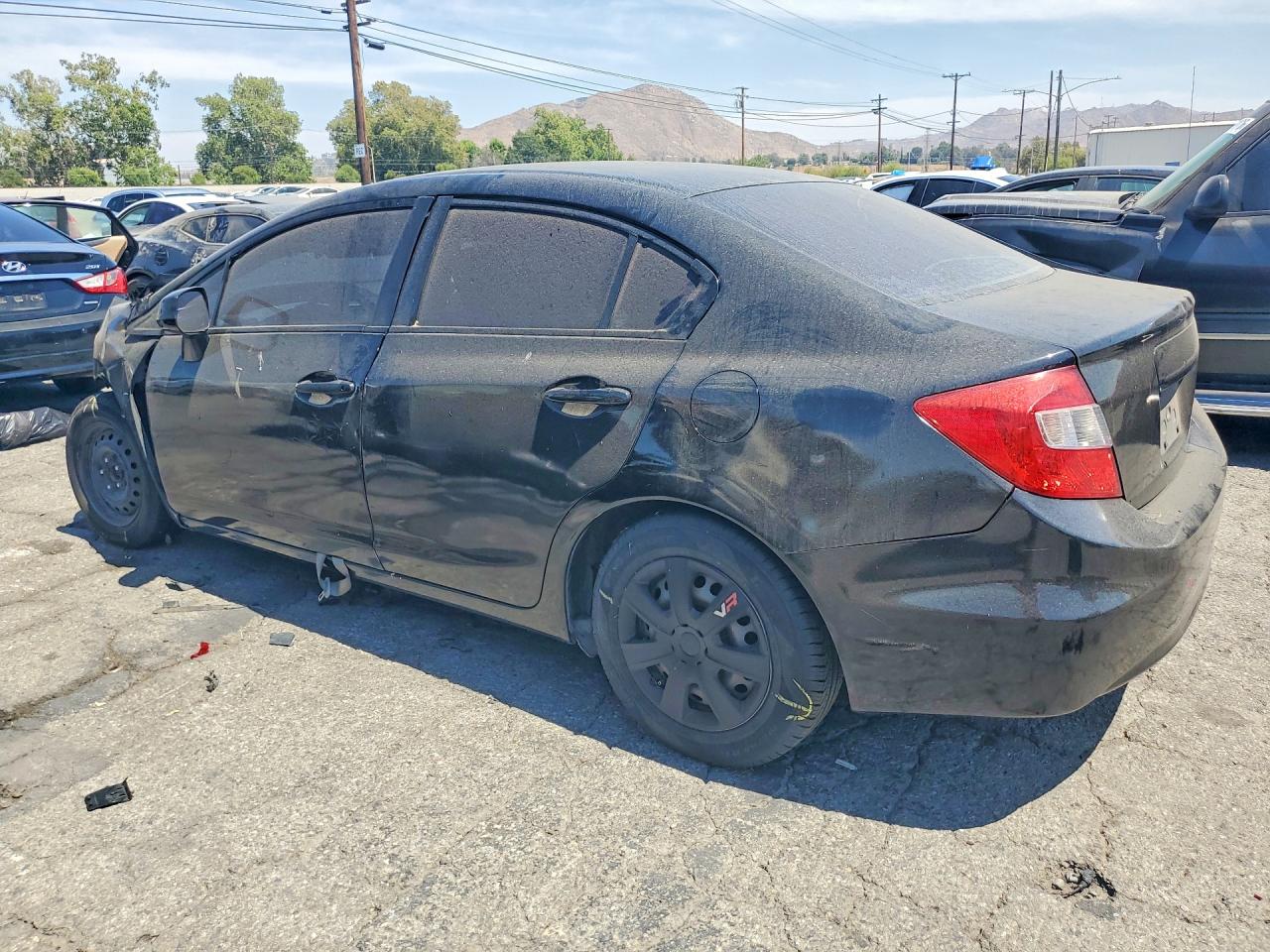 2012 Honda Civic Lx Black vin: 2HGFB2F53CH316237