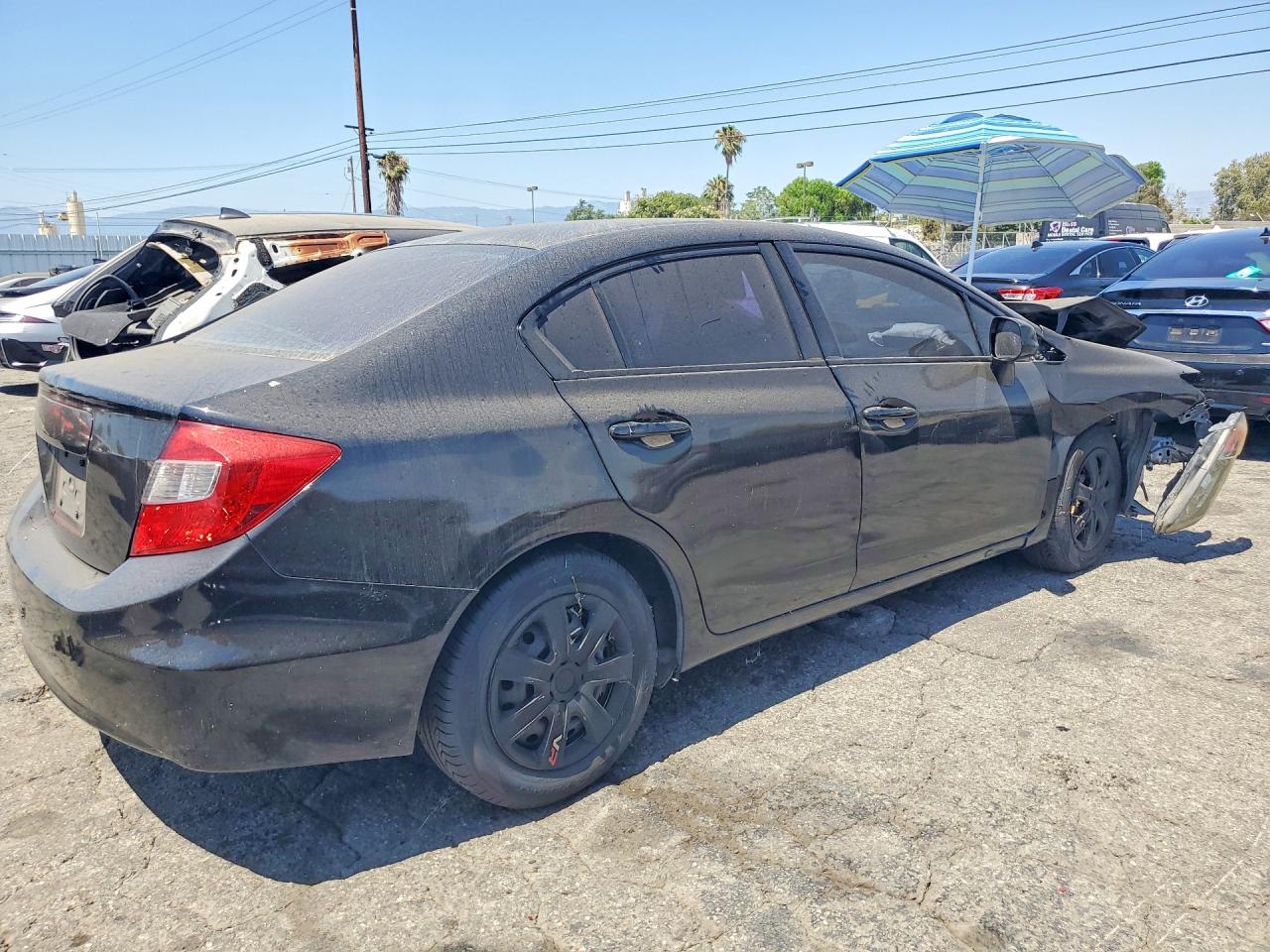 2012 Honda Civic Lx Black vin: 2HGFB2F53CH316237
