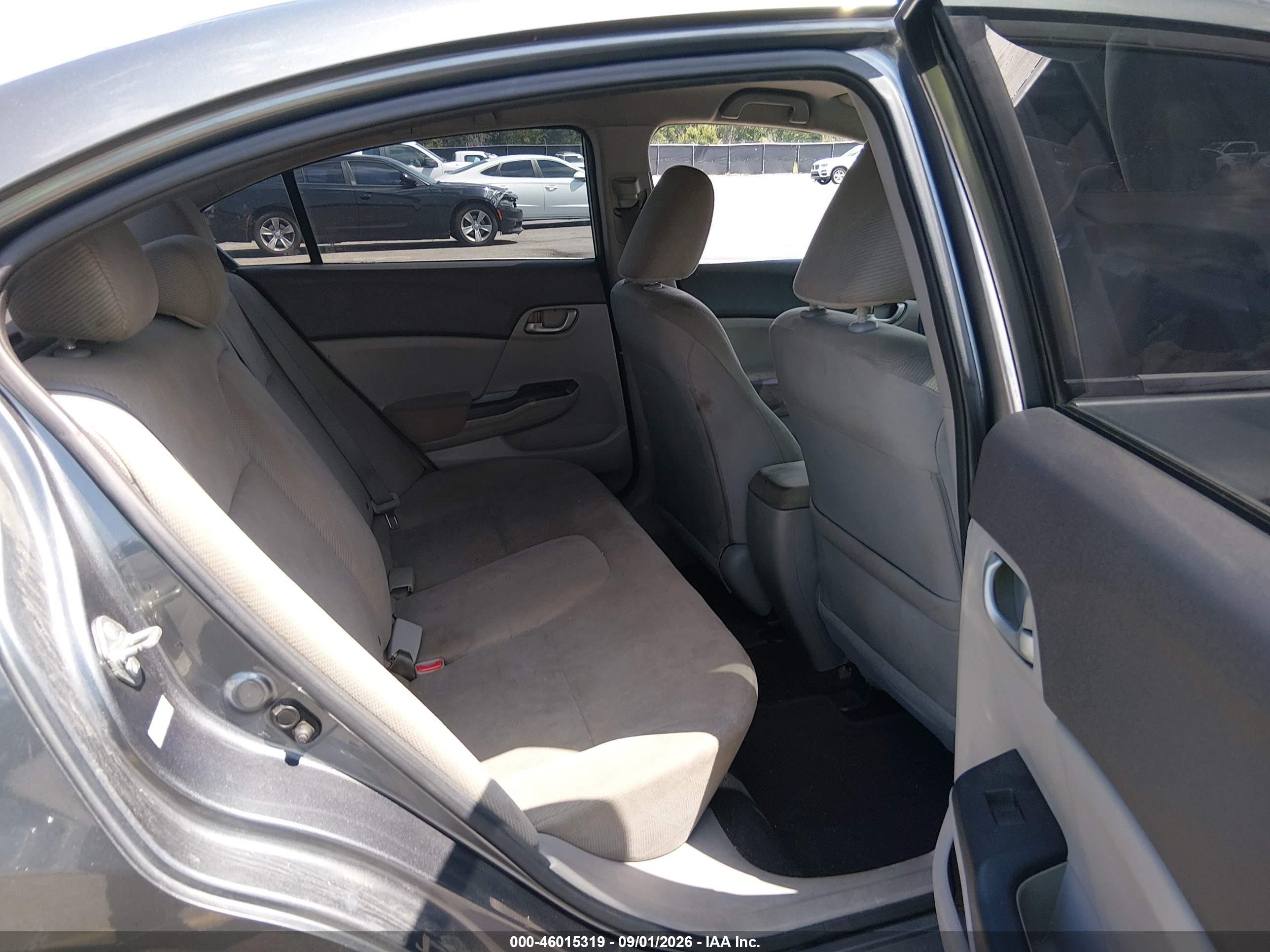 2012 Honda Civic Lx Gray vin: 2HGFB2F53CH319901