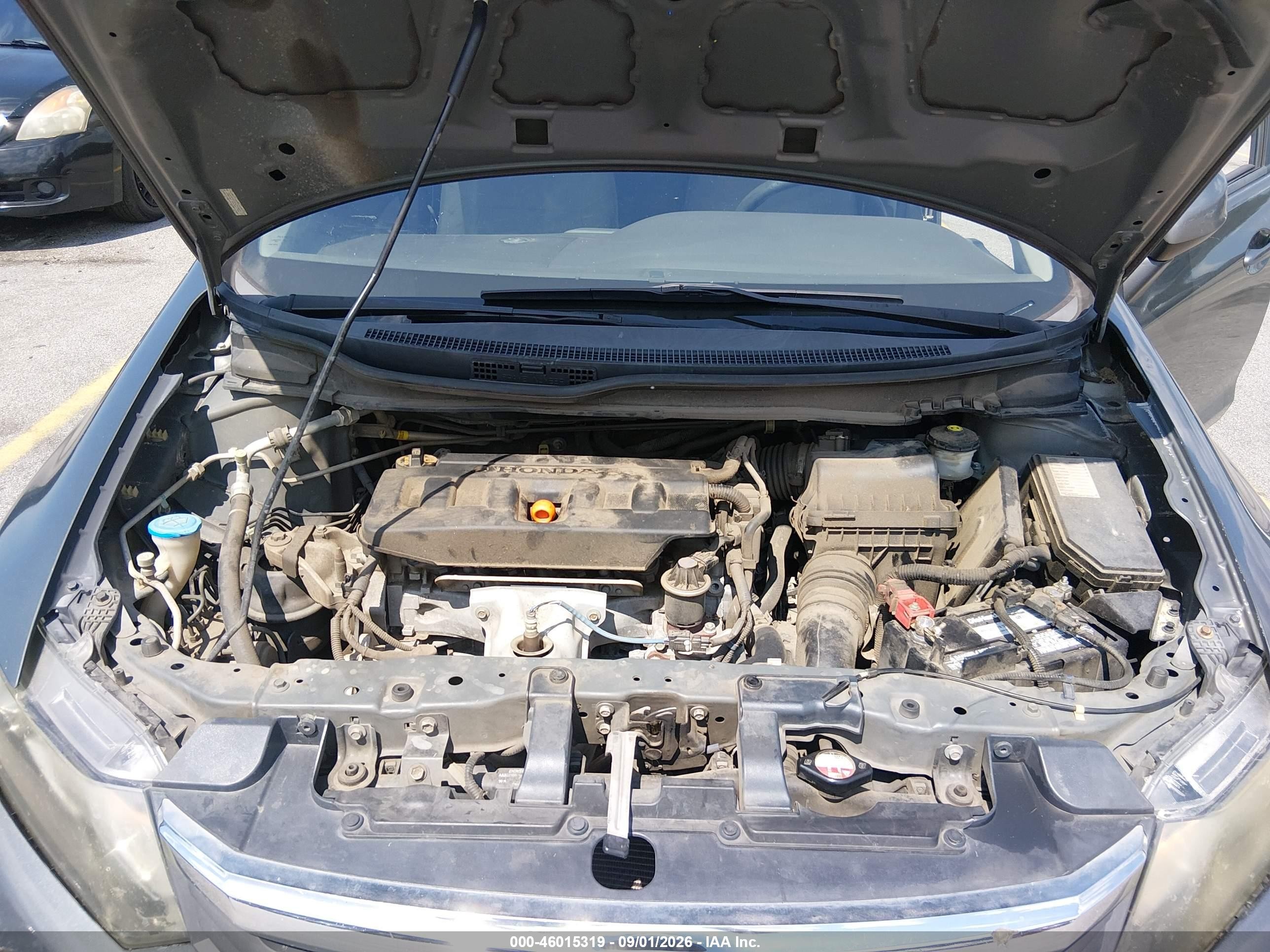 2012 Honda Civic Lx Gray vin: 2HGFB2F53CH319901