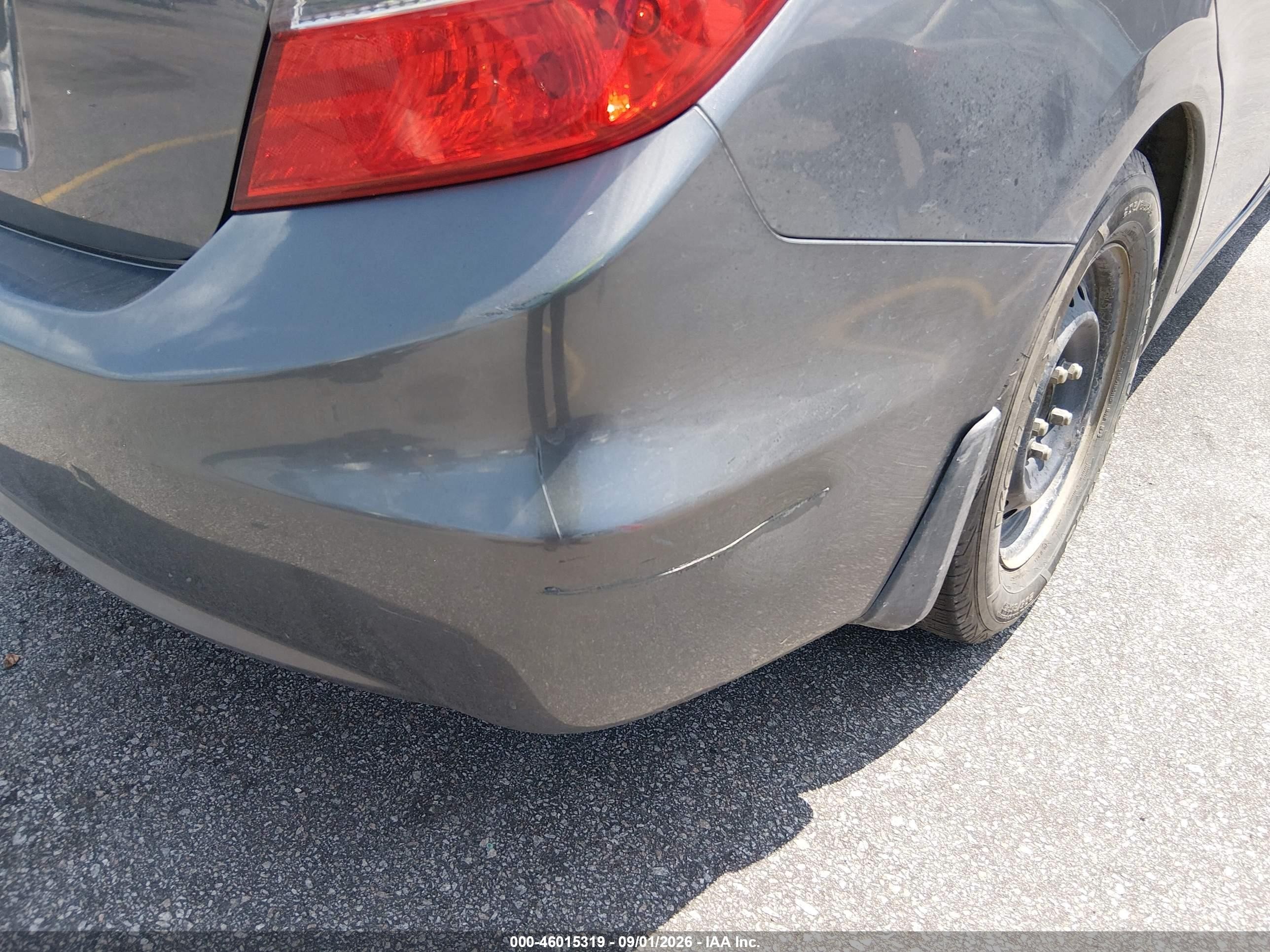 2012 Honda Civic Lx Gray vin: 2HGFB2F53CH319901