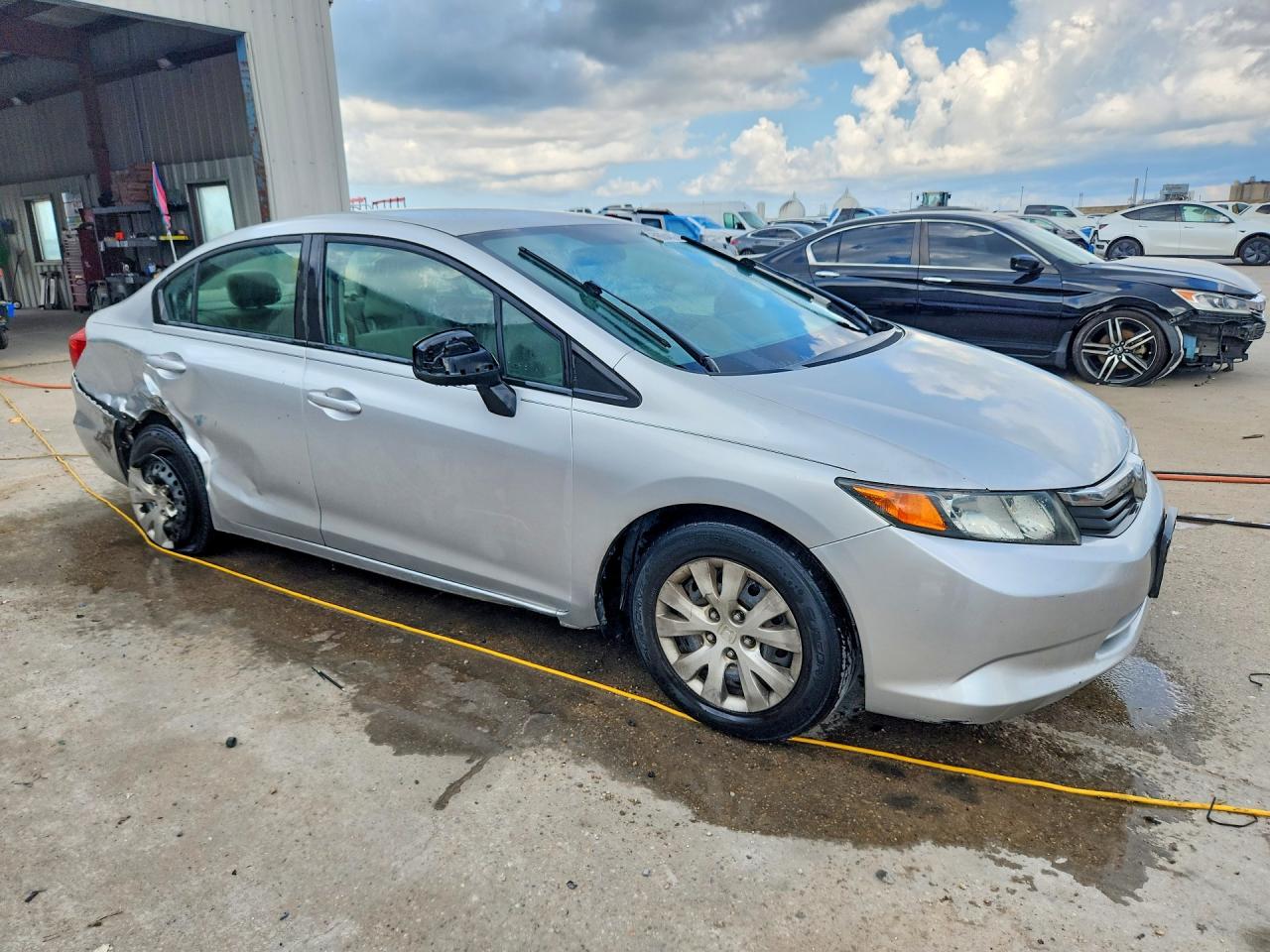 2012 Honda Civic Lx Silver vin: 2HGFB2F53CH323172