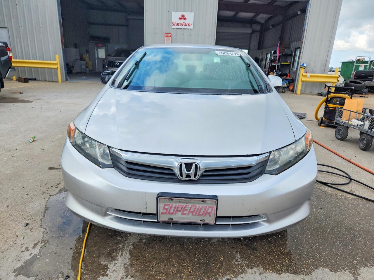 2012 Honda Civic Lx Silver vin: 2HGFB2F53CH323172