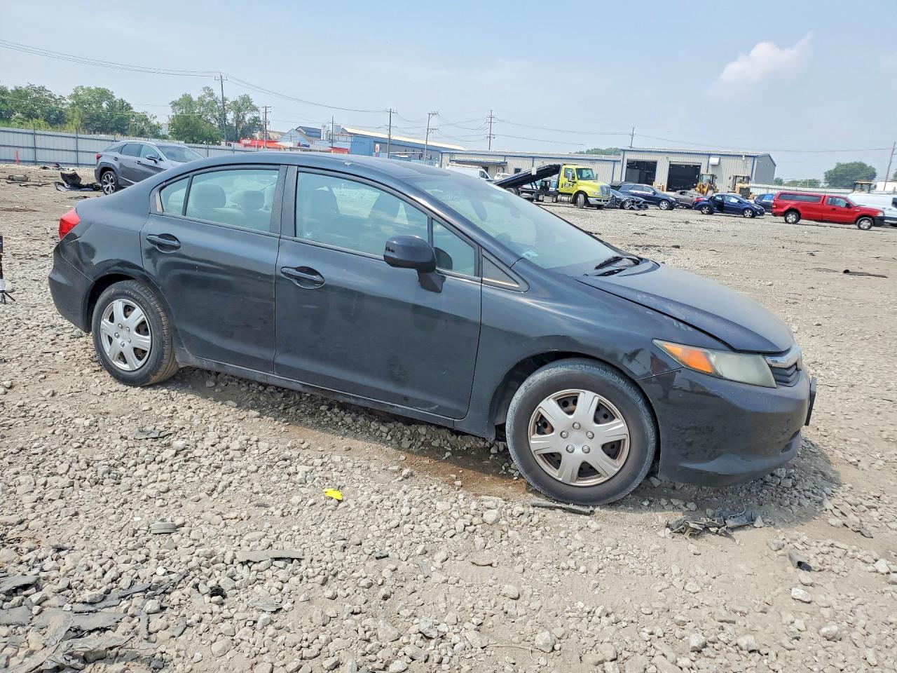 2012 Honda Civic Lx Black vin: 2HGFB2F53CH520357