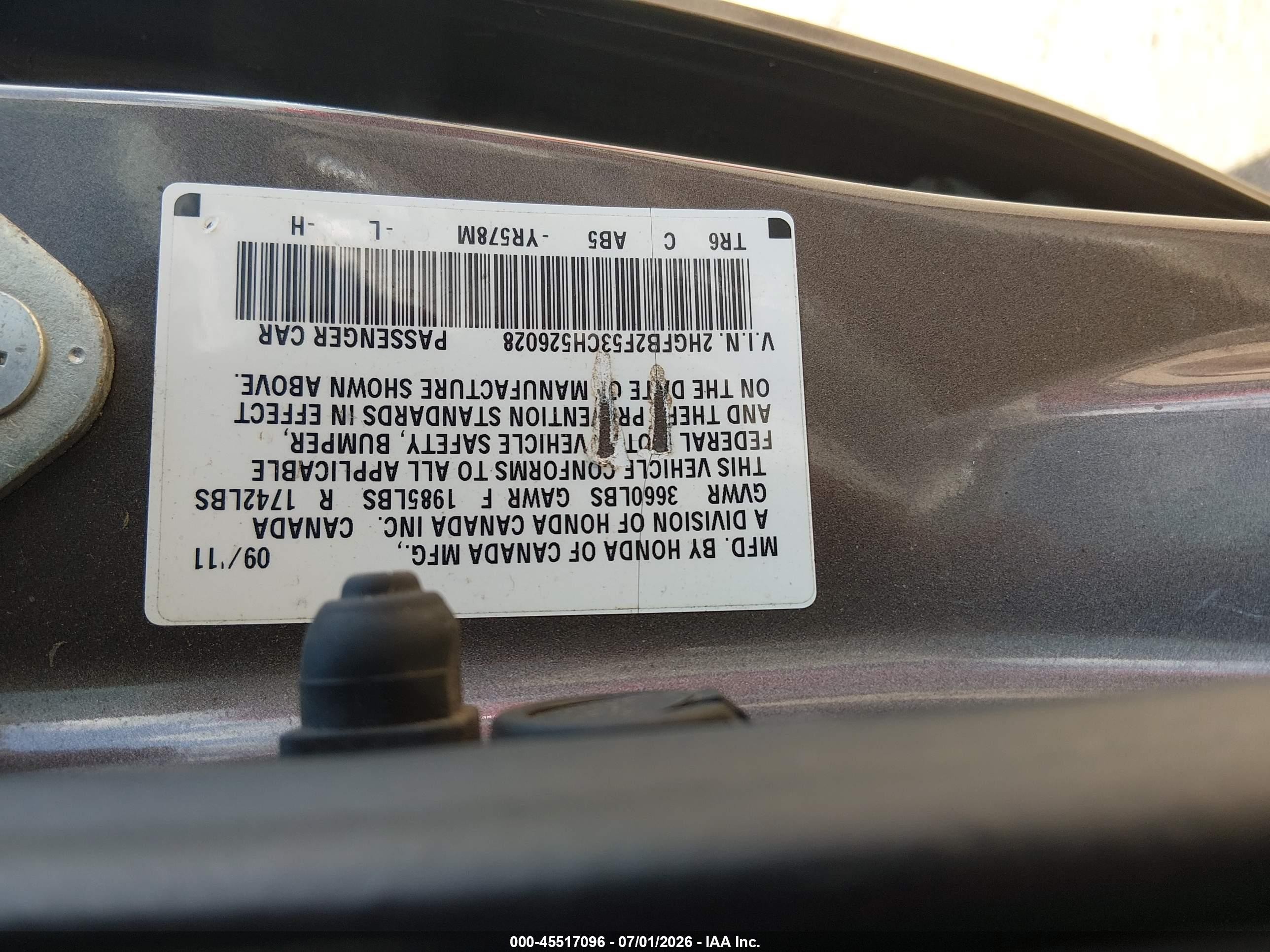 2012 Honda Civic Lx Серый vin: 2HGFB2F53CH526028