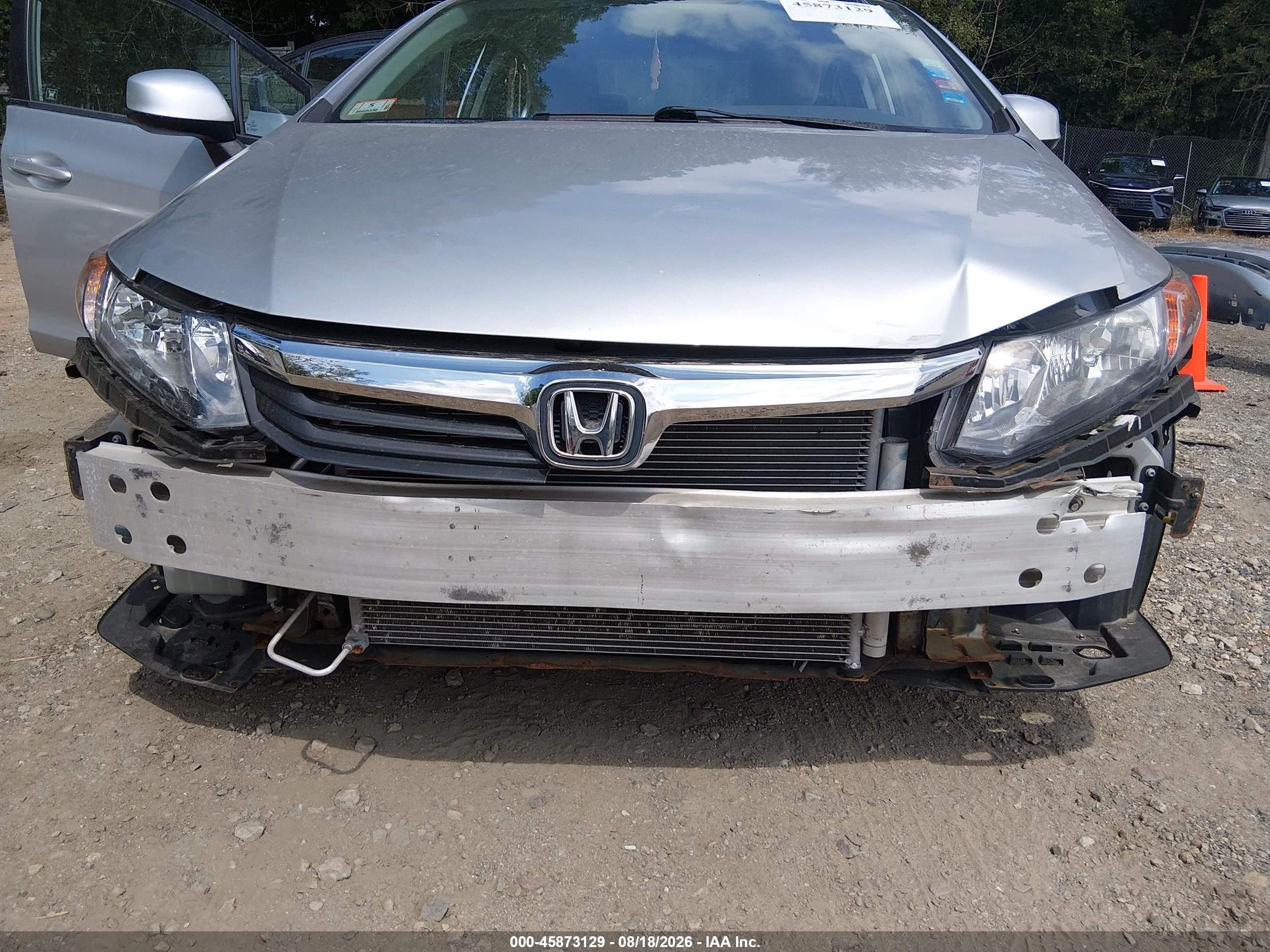 2012 Honda Civic Lx Silver vin: 2HGFB2F53CH526756