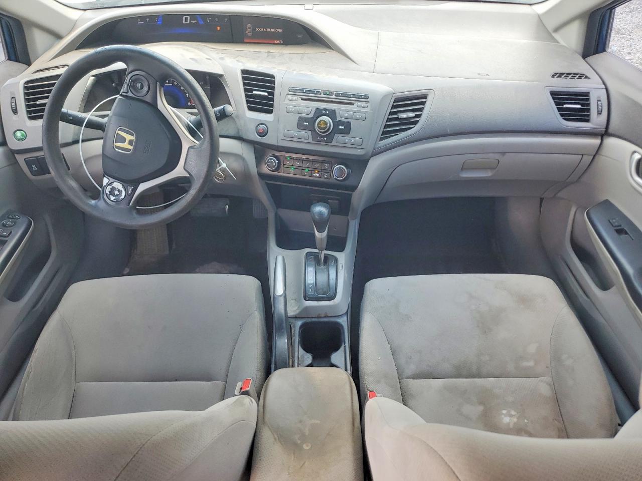 2012 Honda Civic Lx Blue vin: 2HGFB2F53CH536462