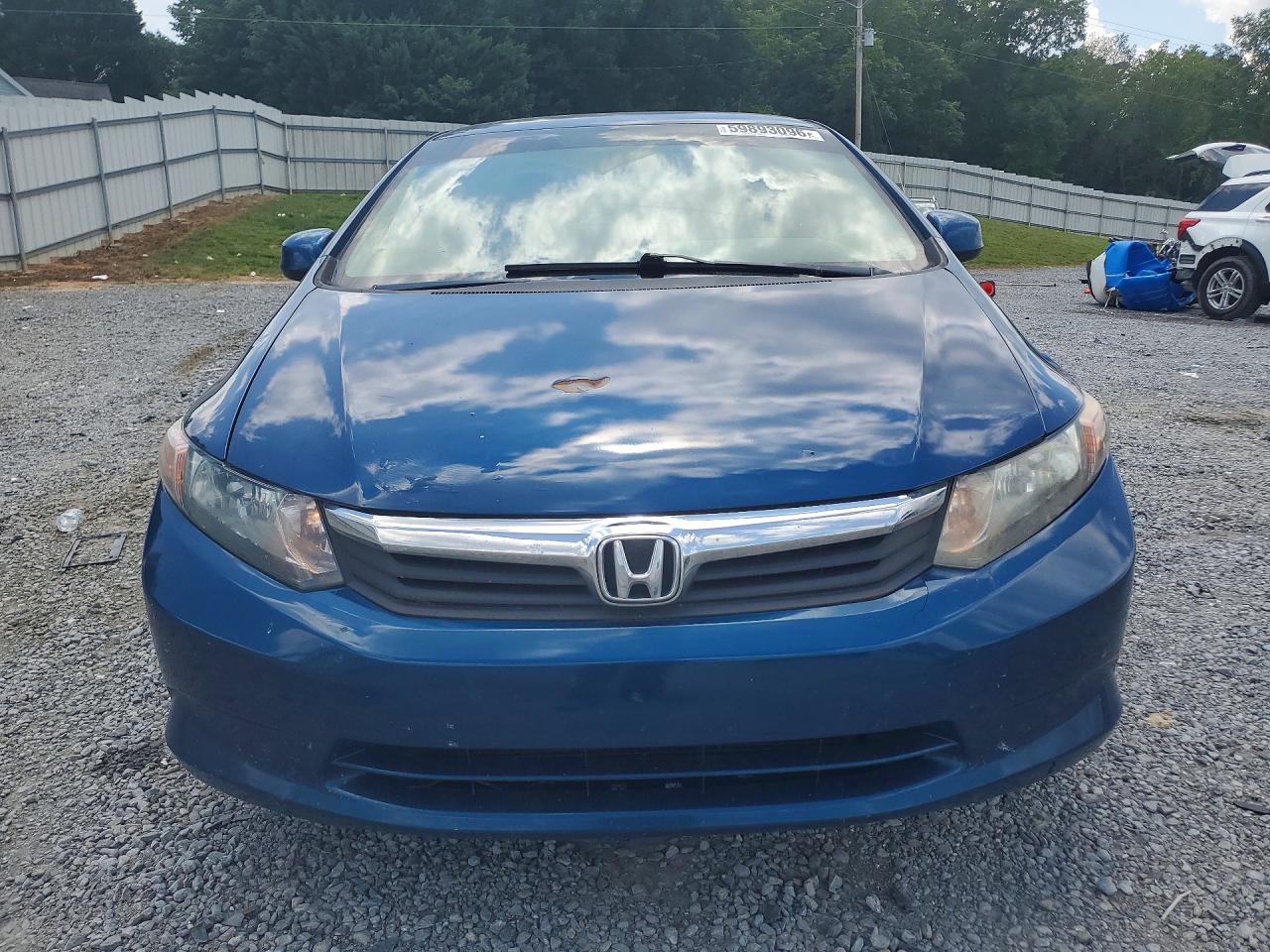 2012 Honda Civic Lx Blue vin: 2HGFB2F53CH536462