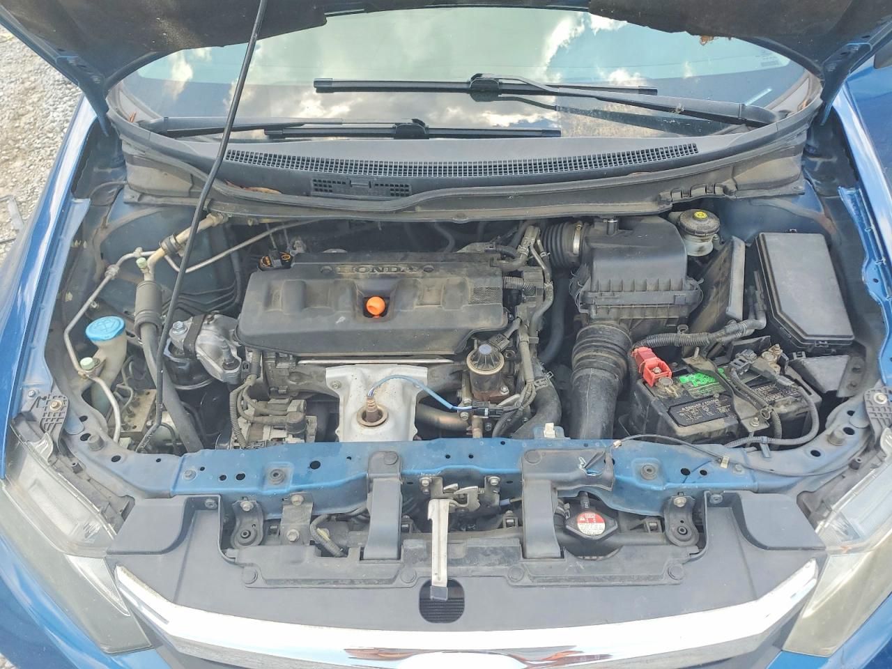 2012 Honda Civic Lx Blue vin: 2HGFB2F53CH536462