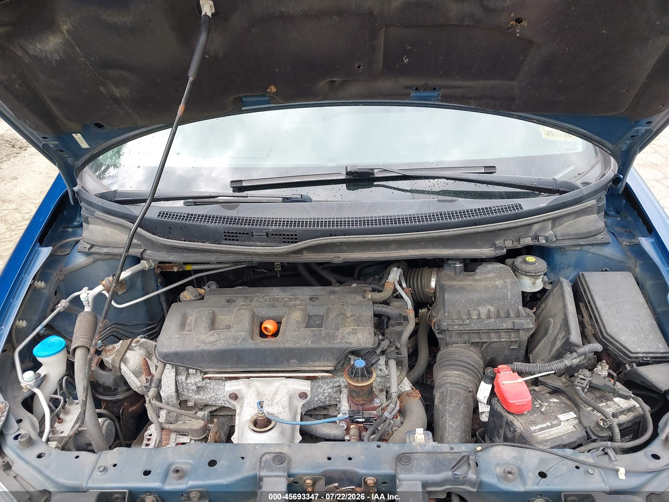 2012 Honda Civic Lx Blue vin: 2HGFB2F53CH554640
