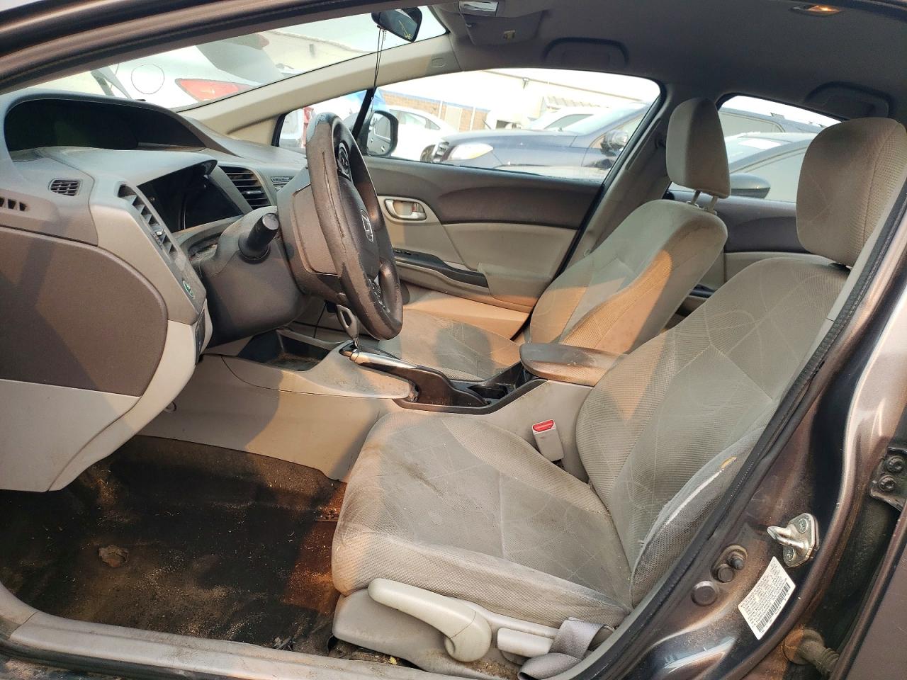 2012 Honda Civic Lx Gray vin: 2HGFB2F53CH558073