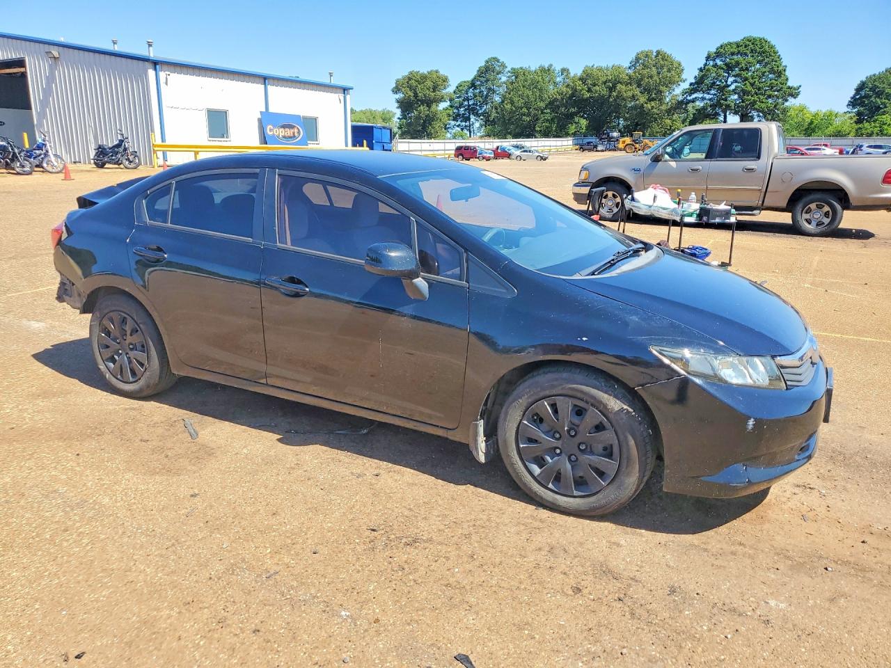 2012 Honda Civic Lx Black vin: 2HGFB2F53CH568358