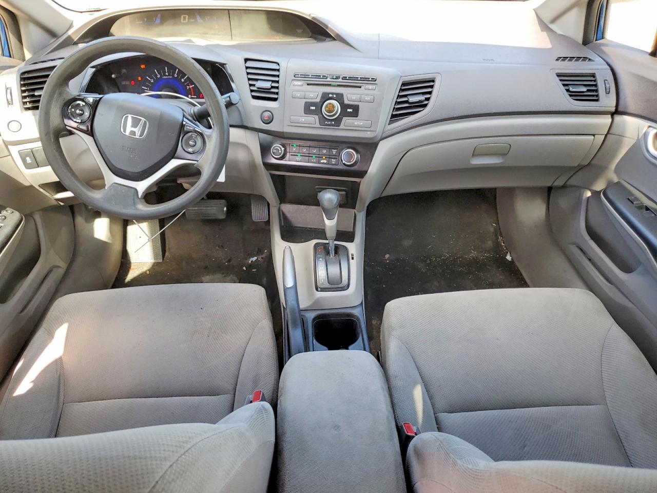 2012 Honda Civic Lx Blue vin: 2HGFB2F53CH568800