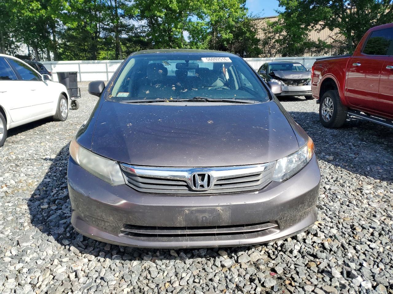 2012 Honda Civic Lx Brown vin: 2HGFB2F53CH569316