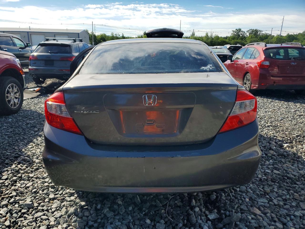 2012 Honda Civic Lx Brown vin: 2HGFB2F53CH569316