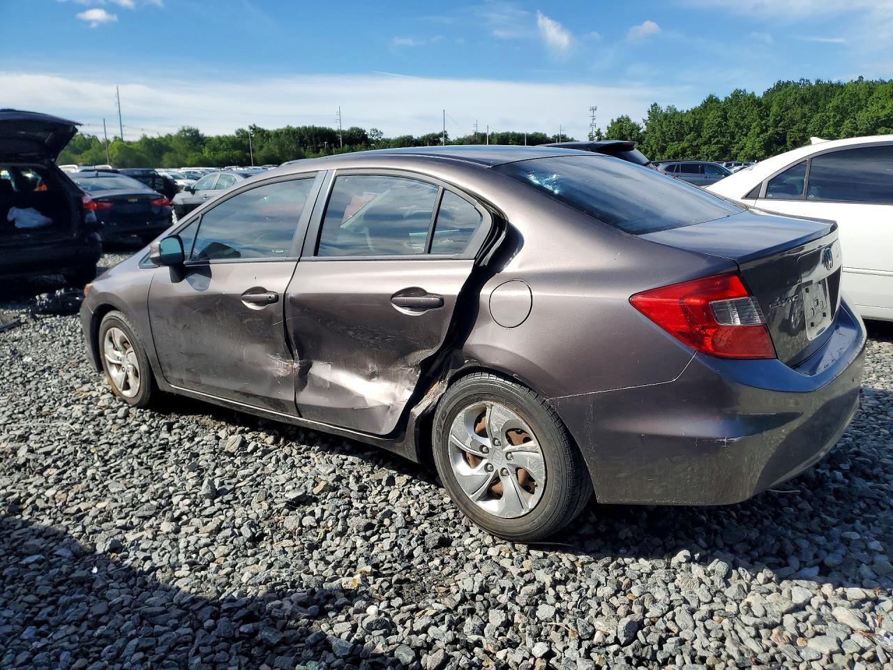 2012 Honda Civic Lx Brown vin: 2HGFB2F53CH569316