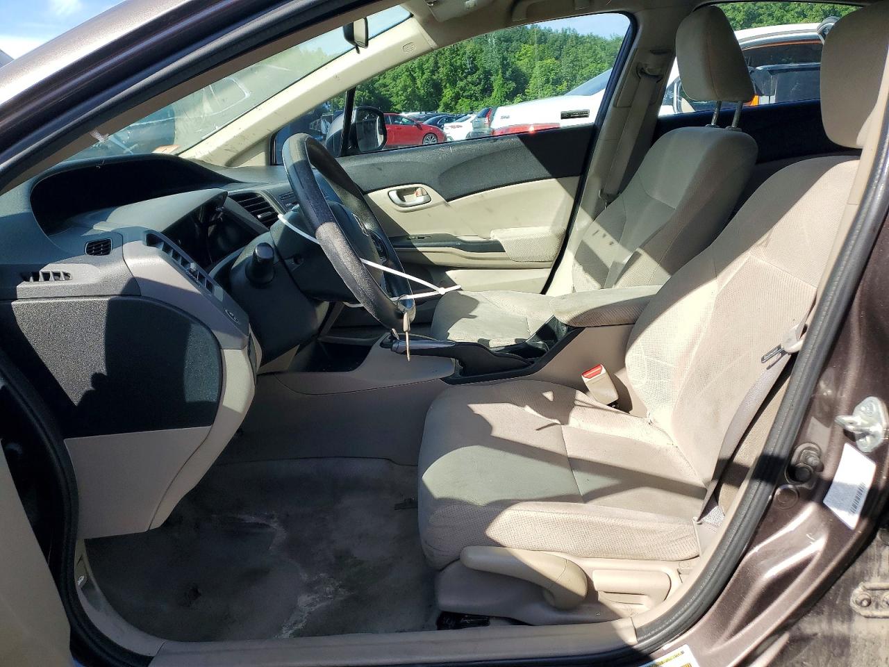 2012 Honda Civic Lx Brown vin: 2HGFB2F53CH569316