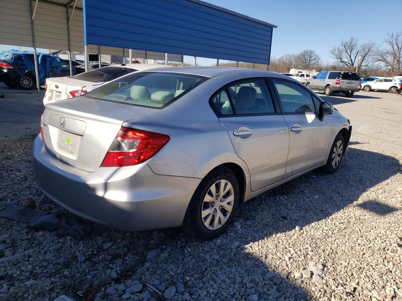 2012 Honda Civic Lx Серебряный vin: 2HGFB2F53CH588061