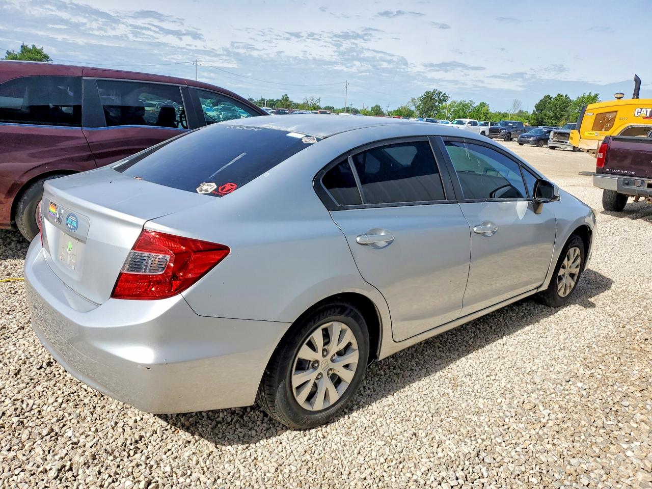 2012 Honda Civic Lx Серебряный vin: 2HGFB2F53CH588061