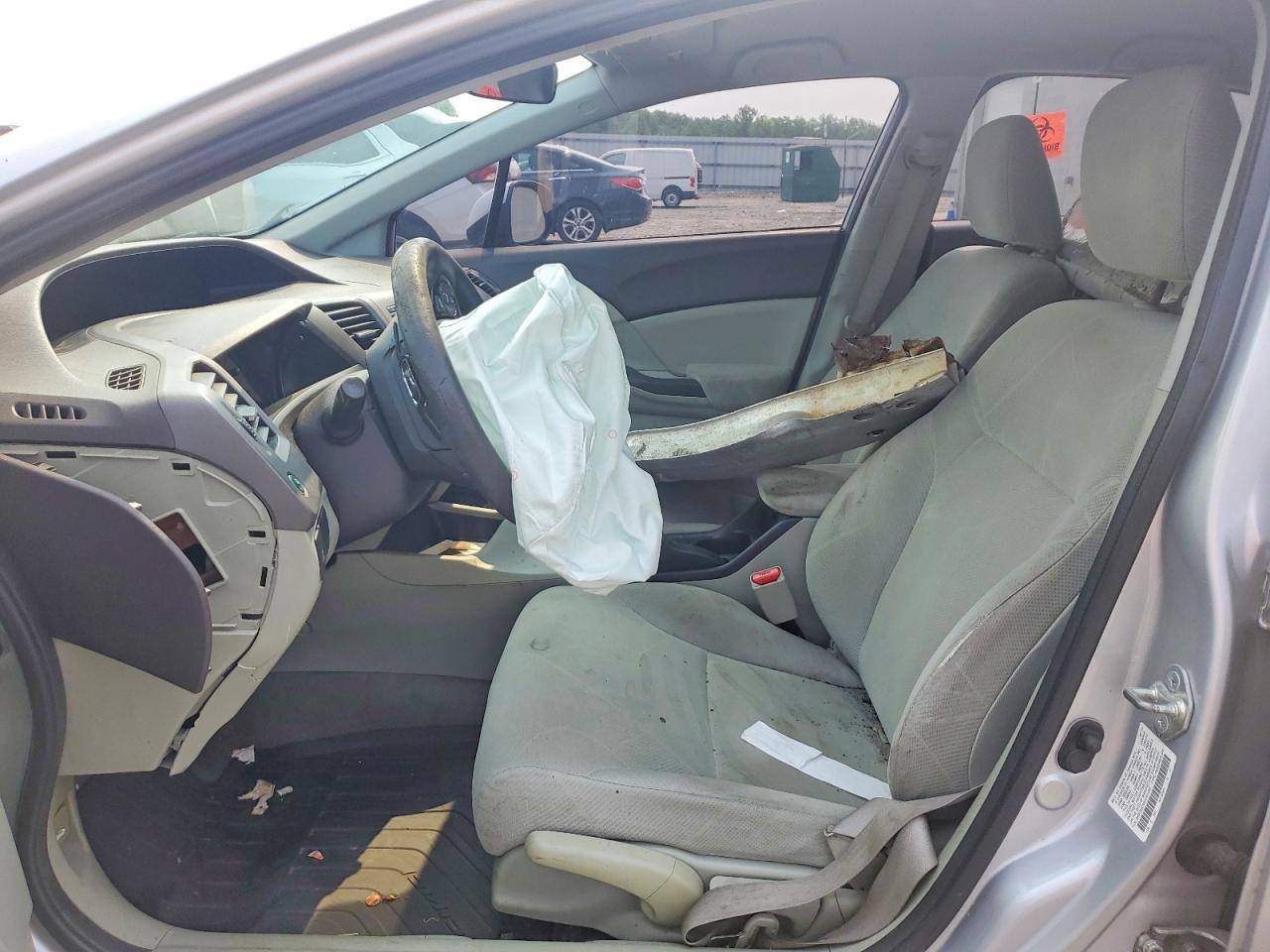 2012 Honda Civic Lx Silver vin: 2HGFB2F53CH591655