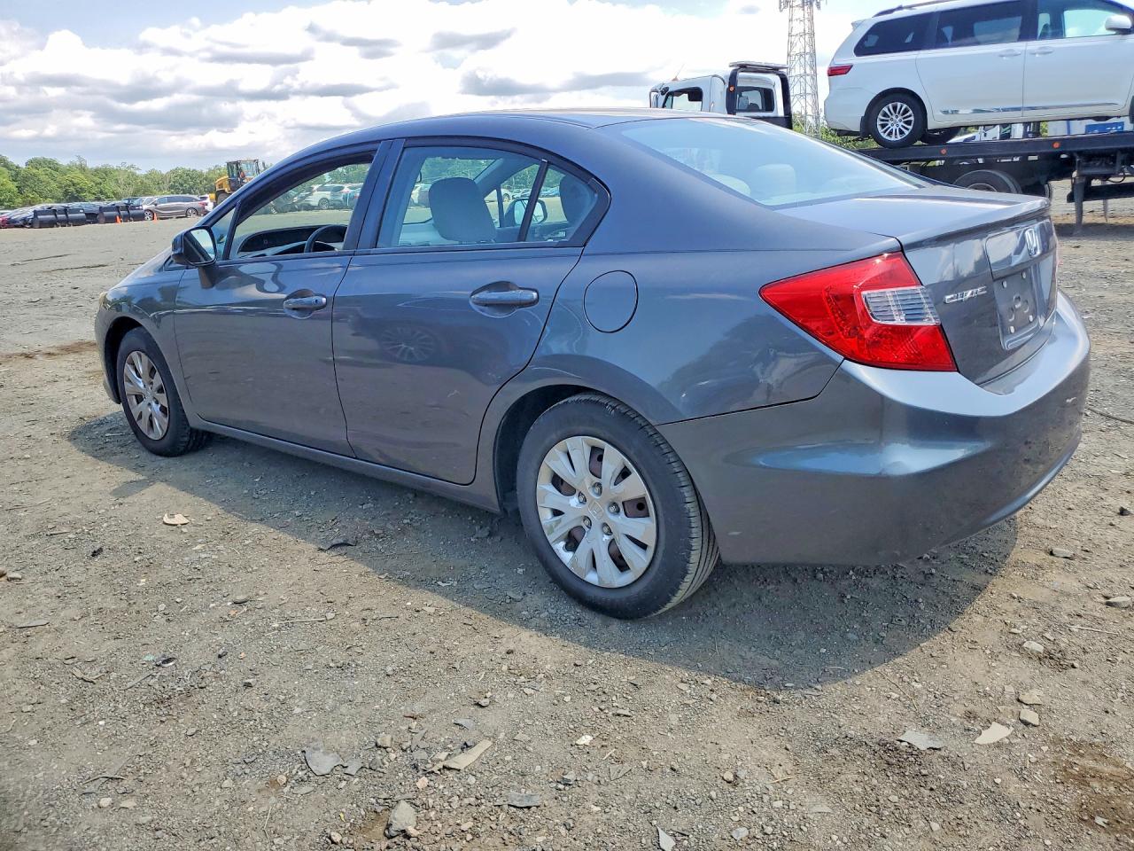 2012 Honda Civic Lx Gray vin: 2HGFB2F53CH596578