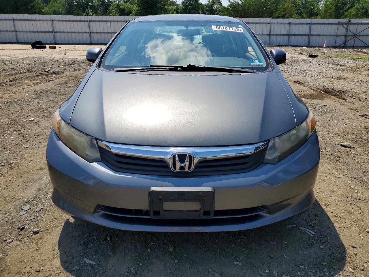 2012 Honda Civic Lx Gray vin: 2HGFB2F53CH596578
