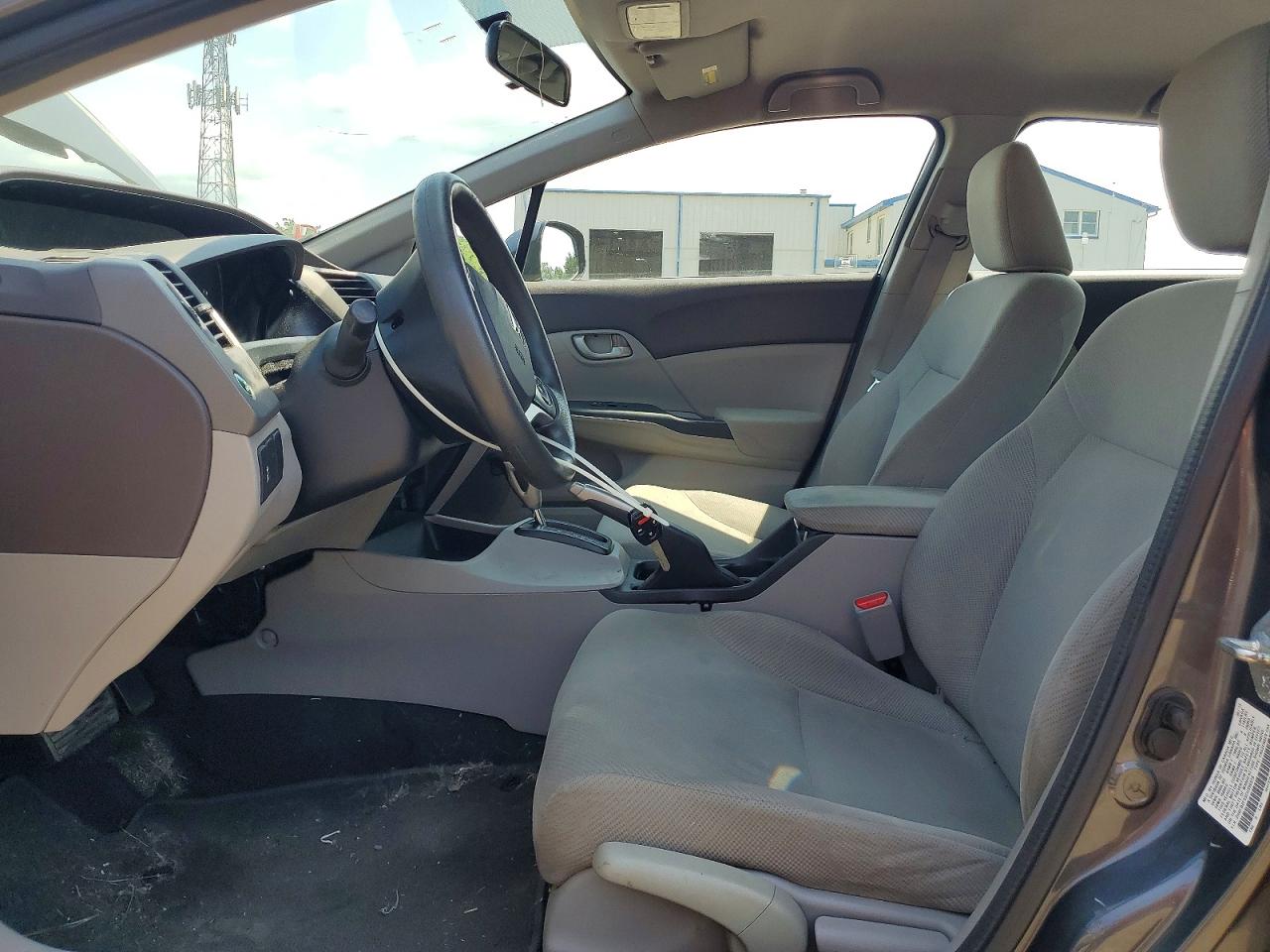 2012 Honda Civic Lx Gray vin: 2HGFB2F53CH596578