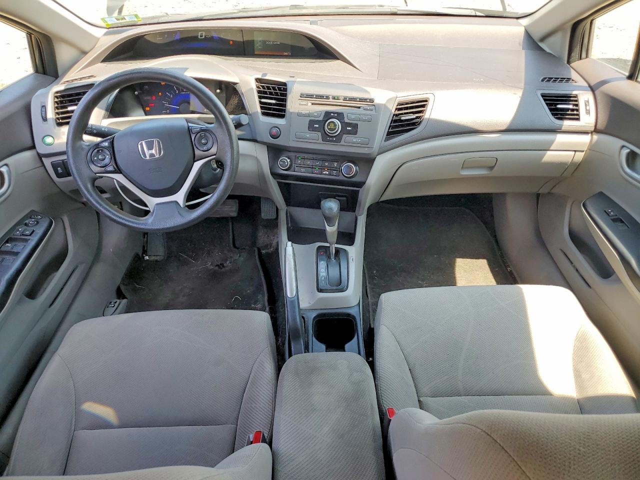 2012 Honda Civic Lx Gray vin: 2HGFB2F53CH596578