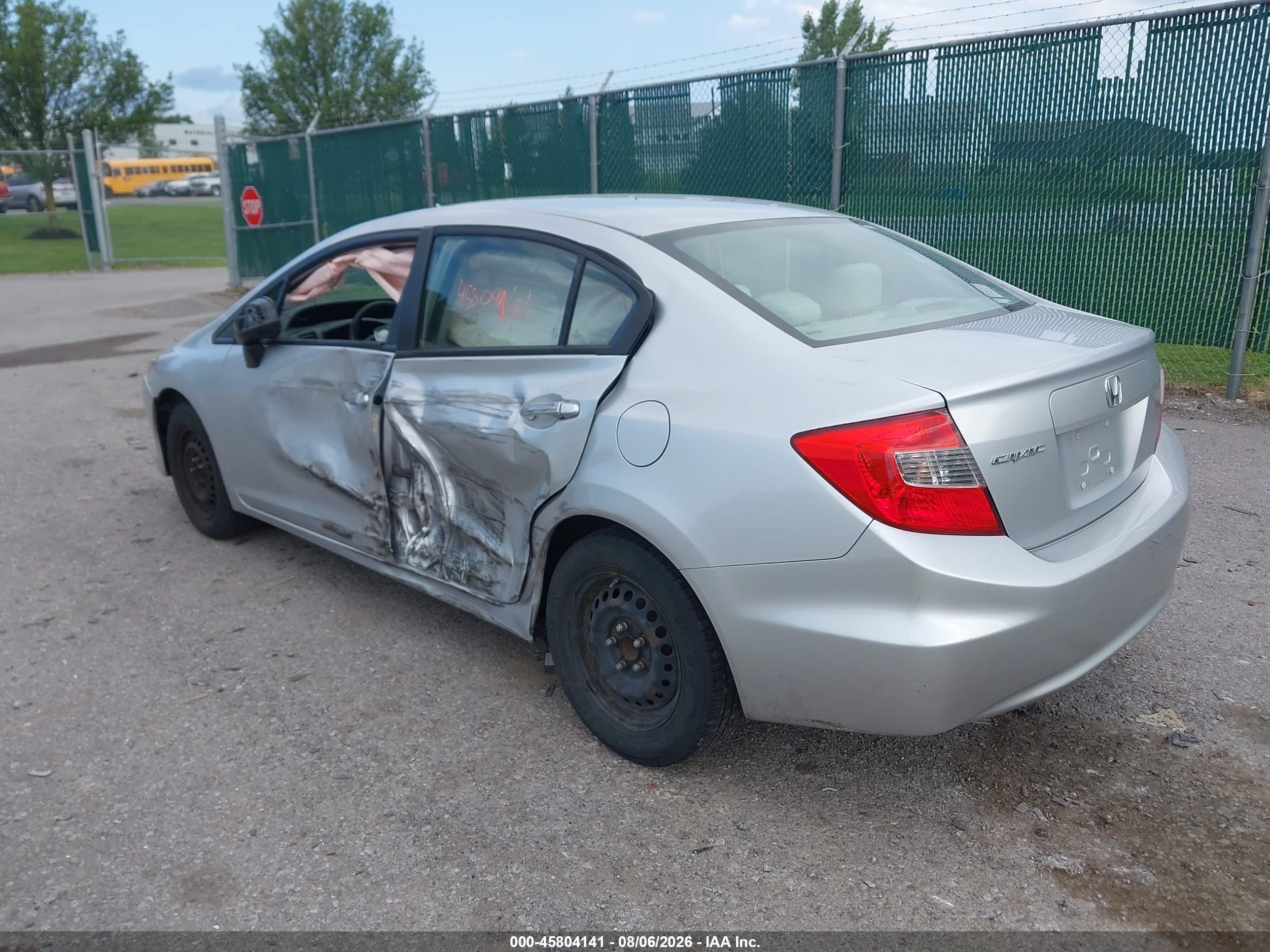 2012 Honda Civic Lx Silver vin: 2HGFB2F53CH599562