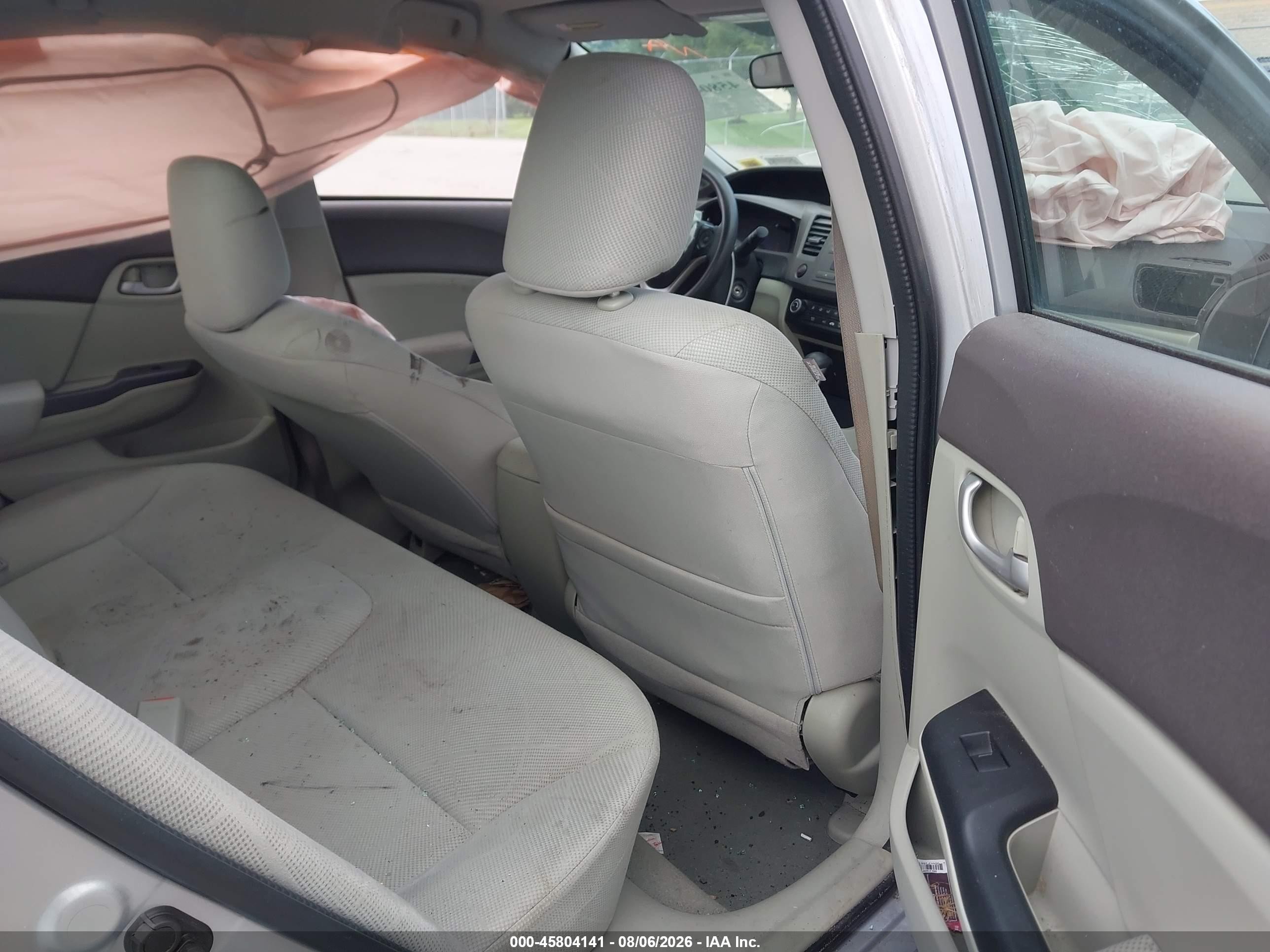 2012 Honda Civic Lx Silver vin: 2HGFB2F53CH599562