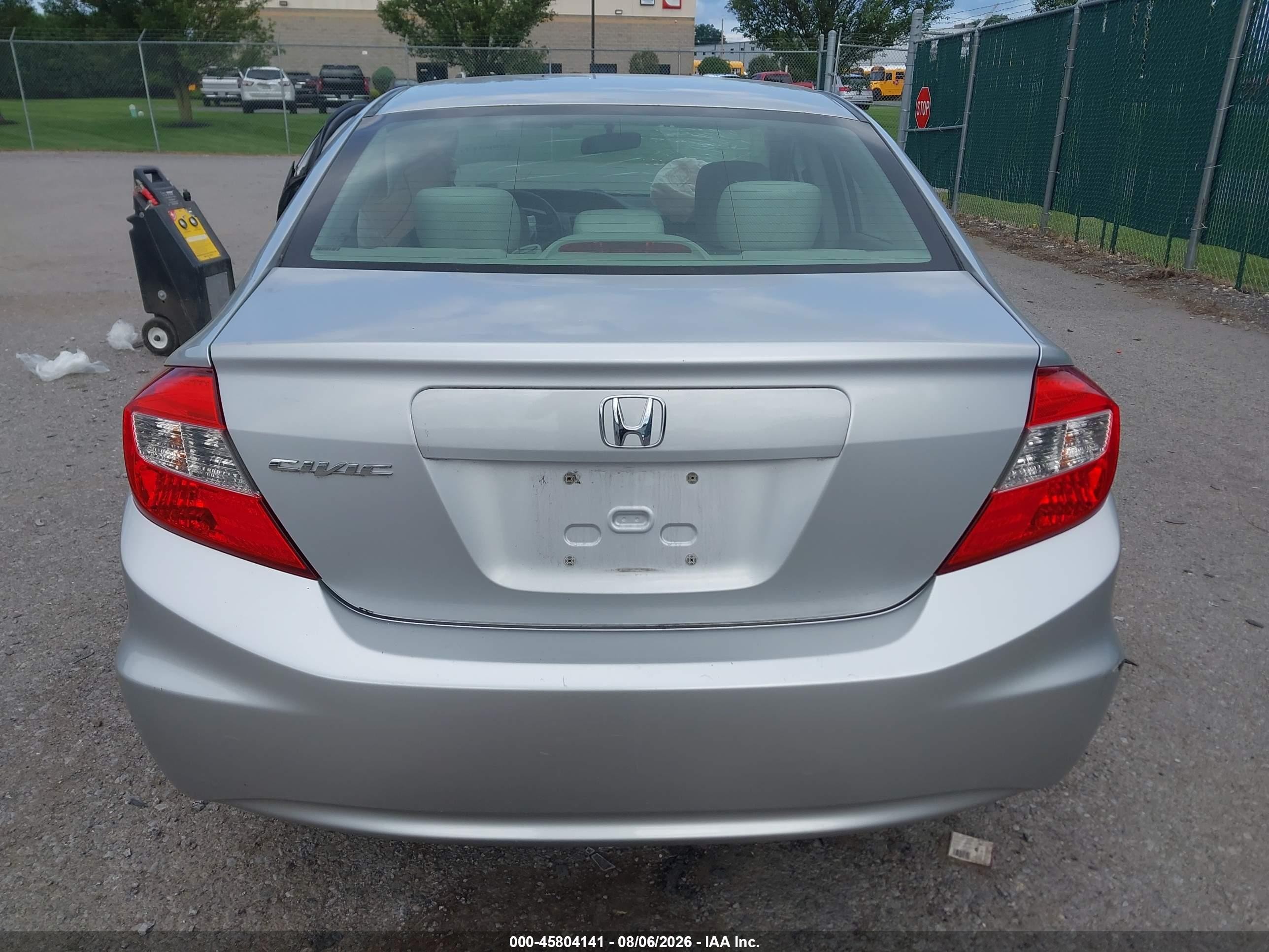 2012 Honda Civic Lx Silver vin: 2HGFB2F53CH599562