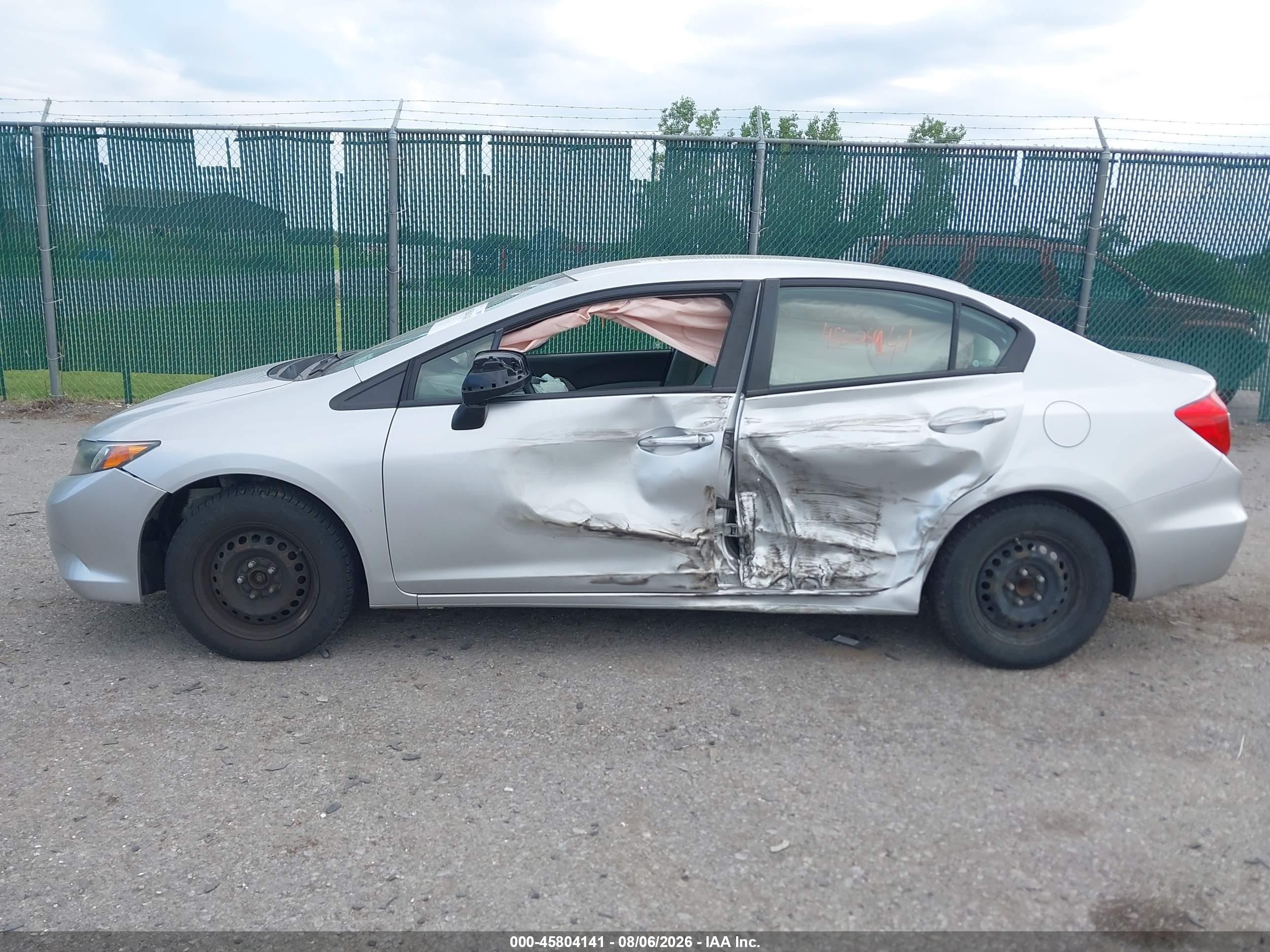 2012 Honda Civic Lx Silver vin: 2HGFB2F53CH599562