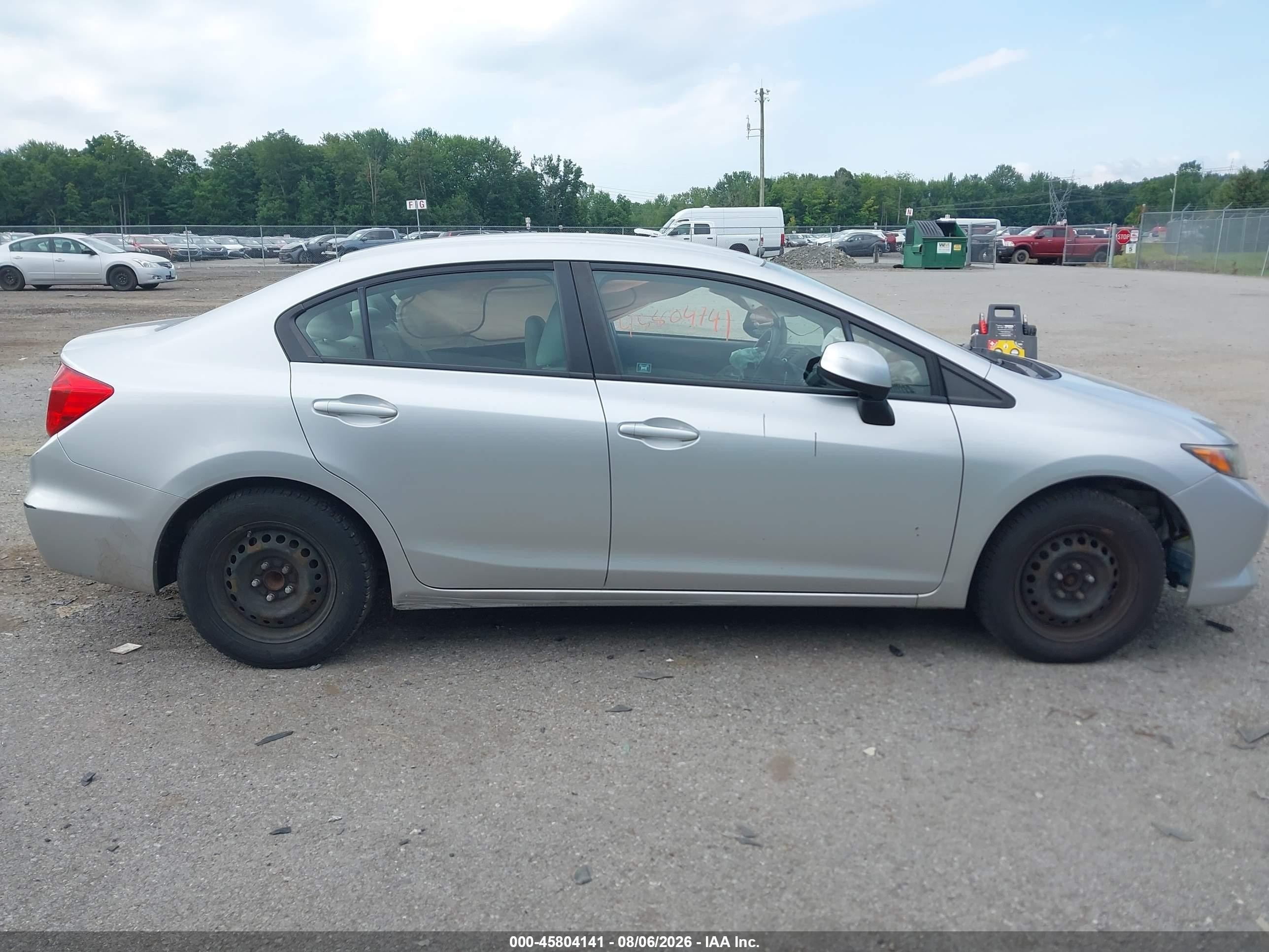 2012 Honda Civic Lx Silver vin: 2HGFB2F53CH599562