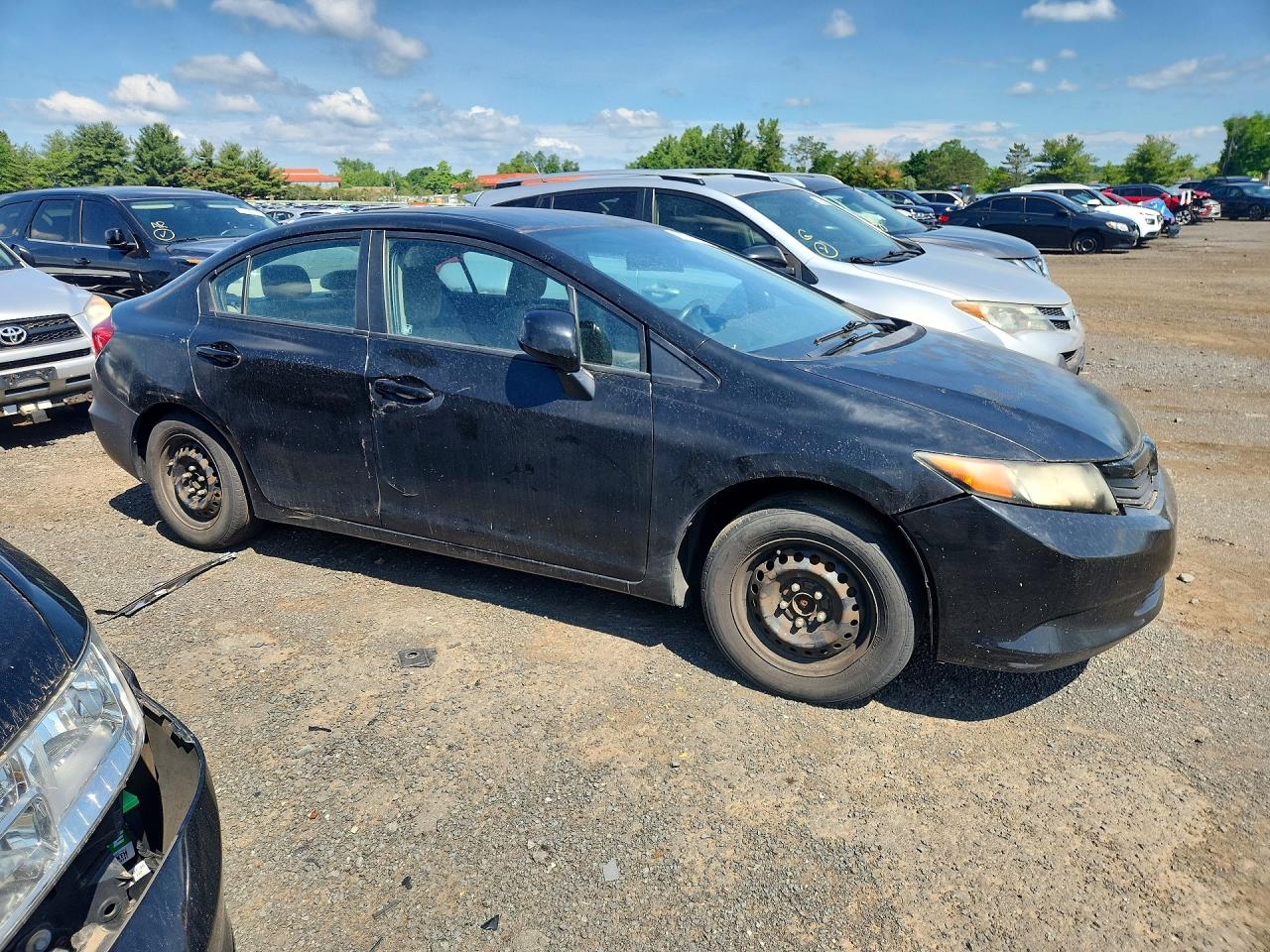 2012 Honda Civic Lx Черный vin: 2HGFB2F53CH602718