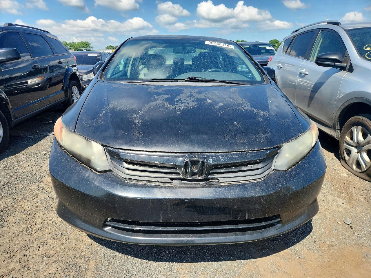 2012 Honda Civic Lx Черный vin: 2HGFB2F53CH602718