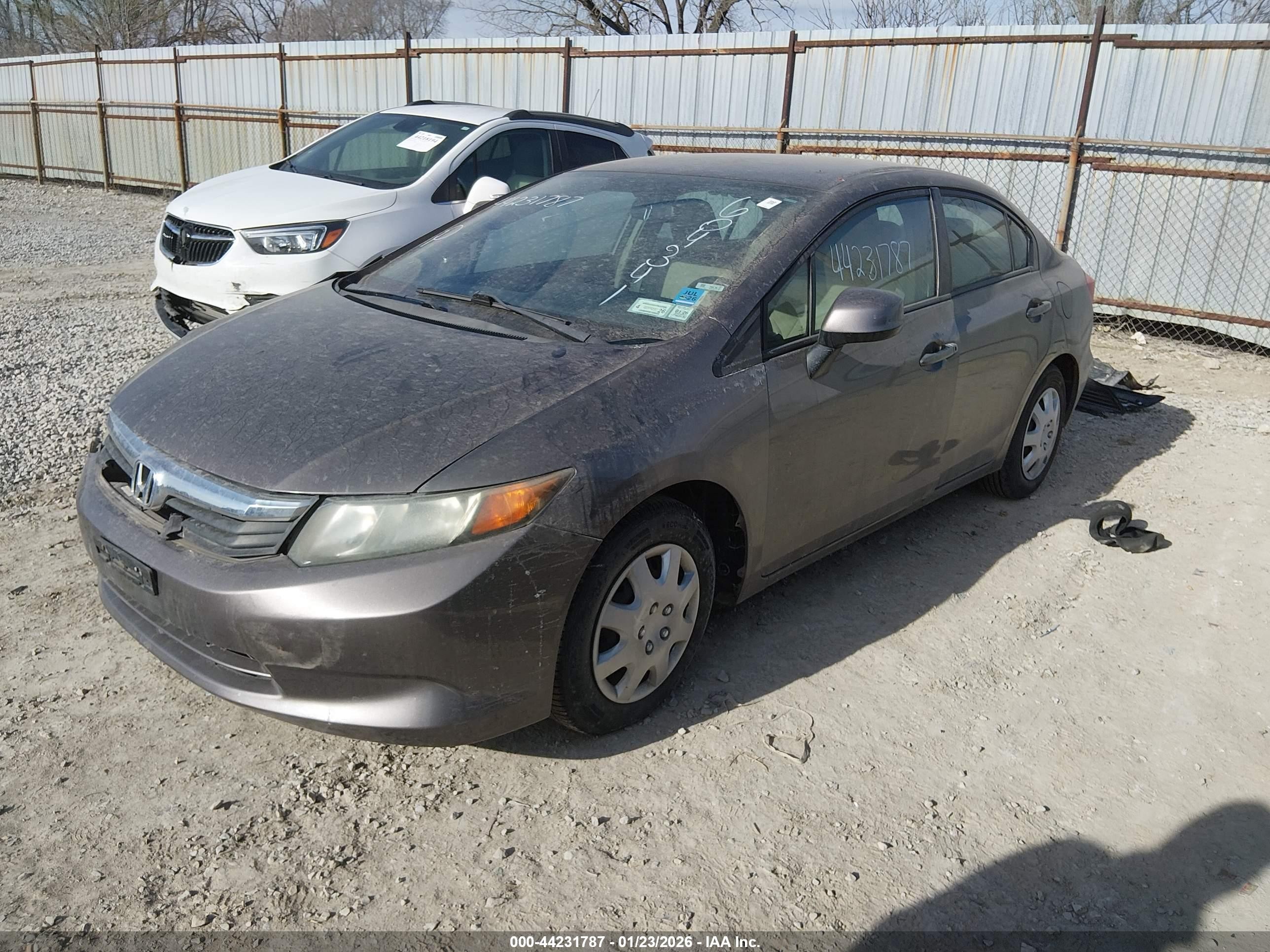 2012 Honda Civic Lx Бежевый vin: 2HGFB2F53CH604341