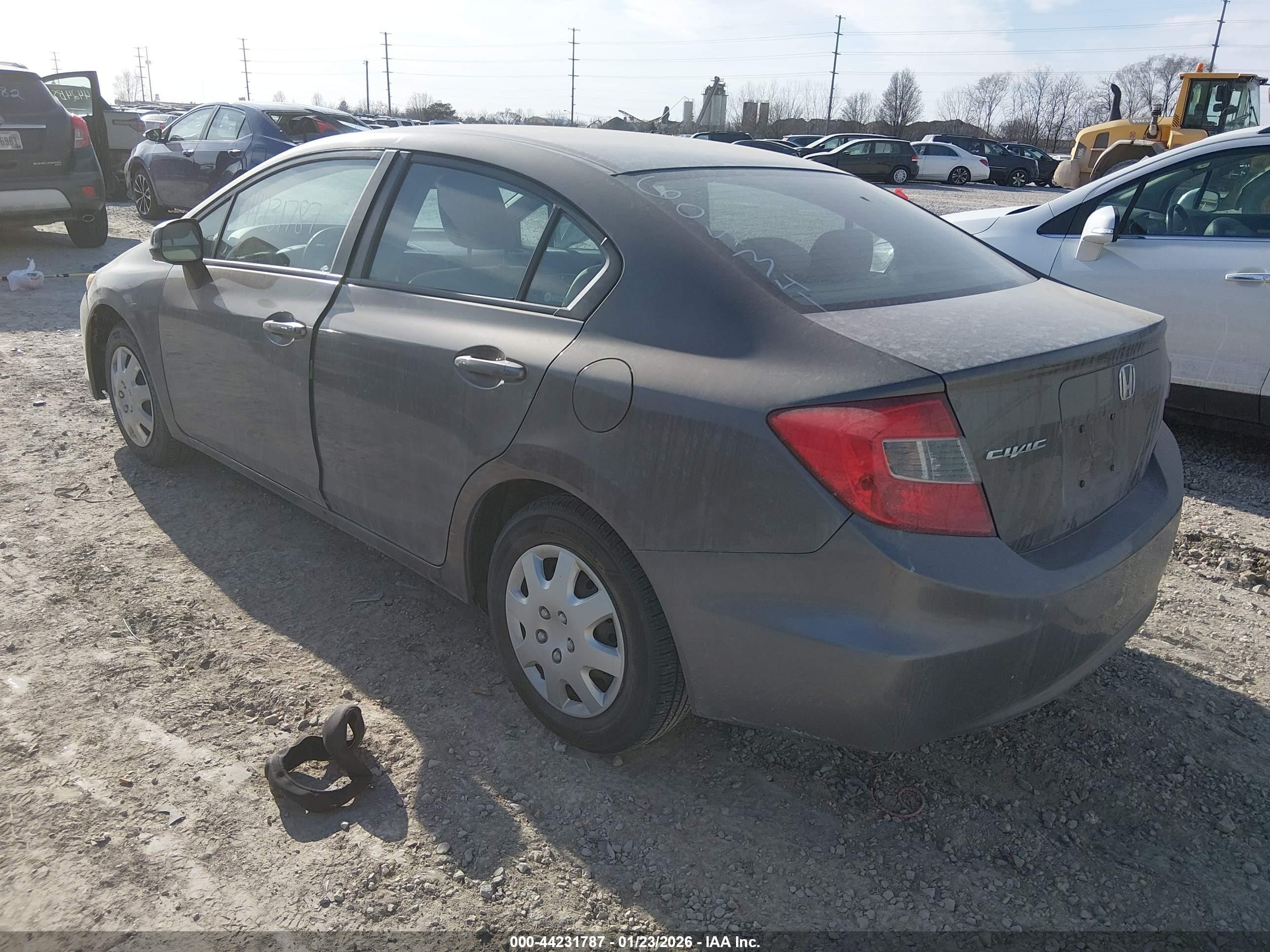 2012 Honda Civic Lx Бежевый vin: 2HGFB2F53CH604341