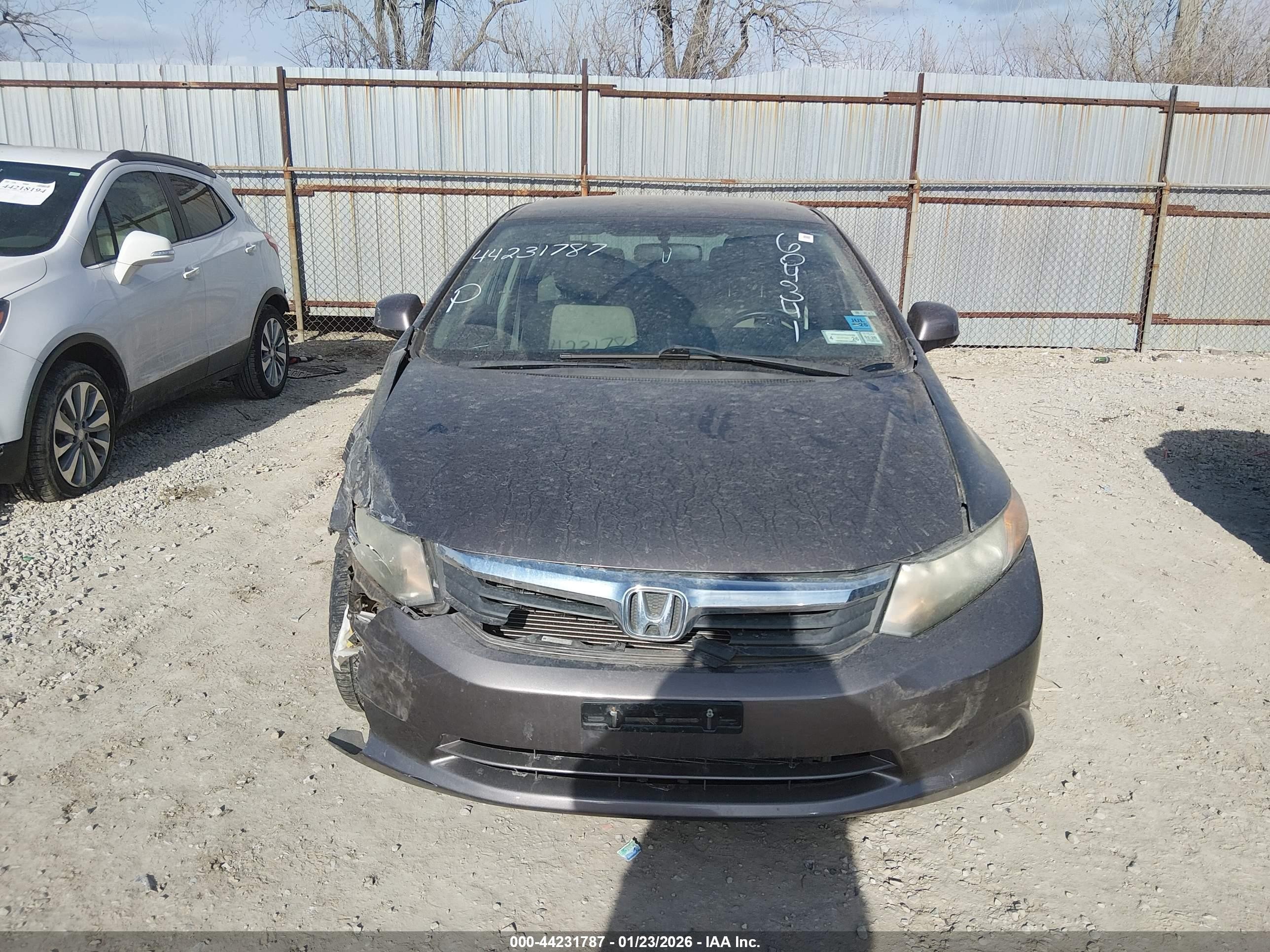 2012 Honda Civic Lx Бежевый vin: 2HGFB2F53CH604341