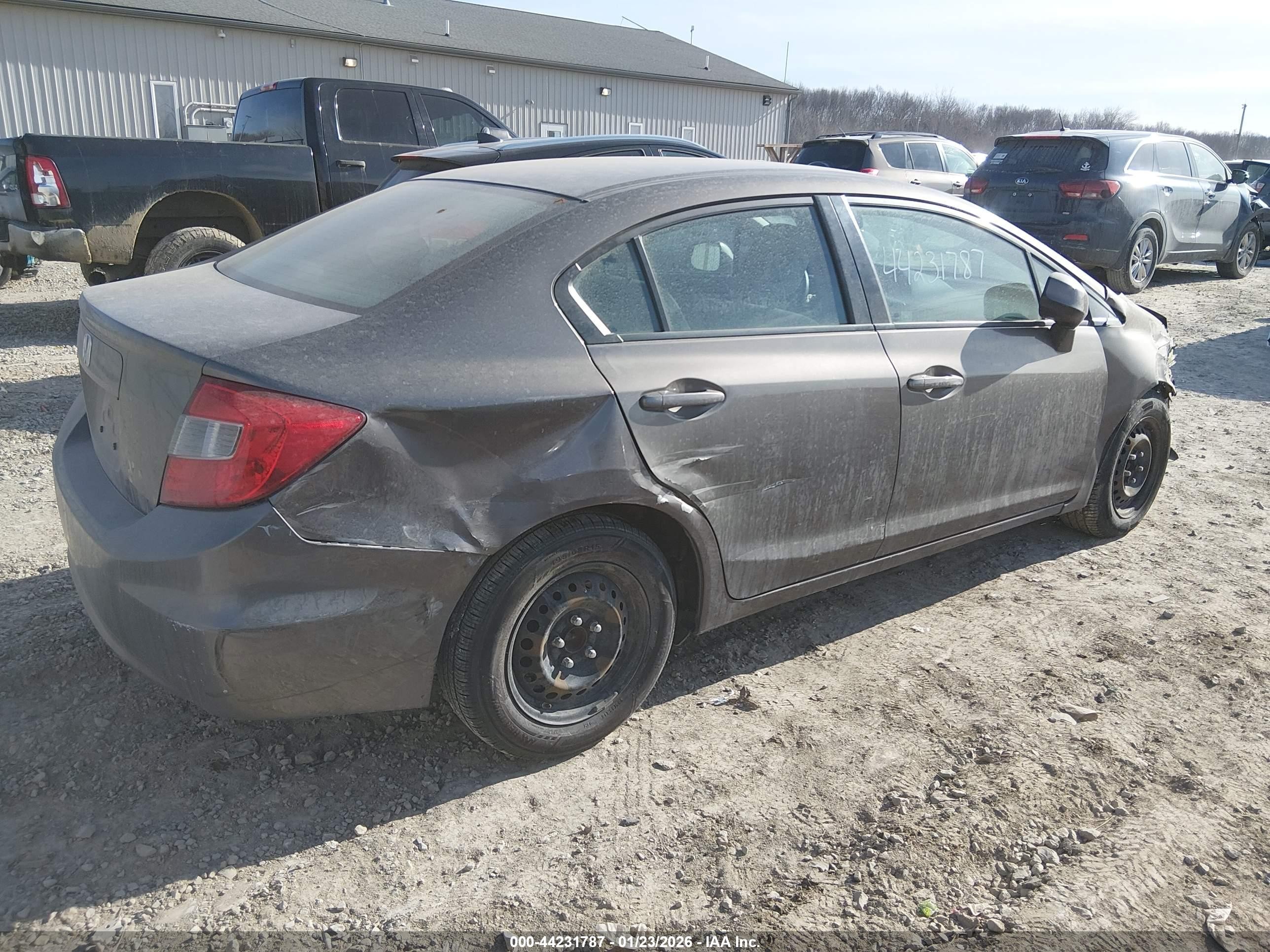 2012 Honda Civic Lx Бежевый vin: 2HGFB2F53CH604341