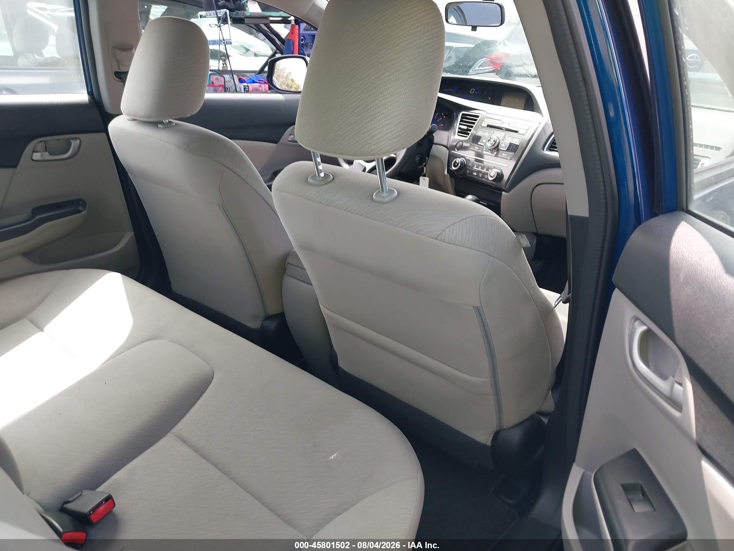 2013 Honda Civic Lx Blue vin: 2HGFB2F53DH506959