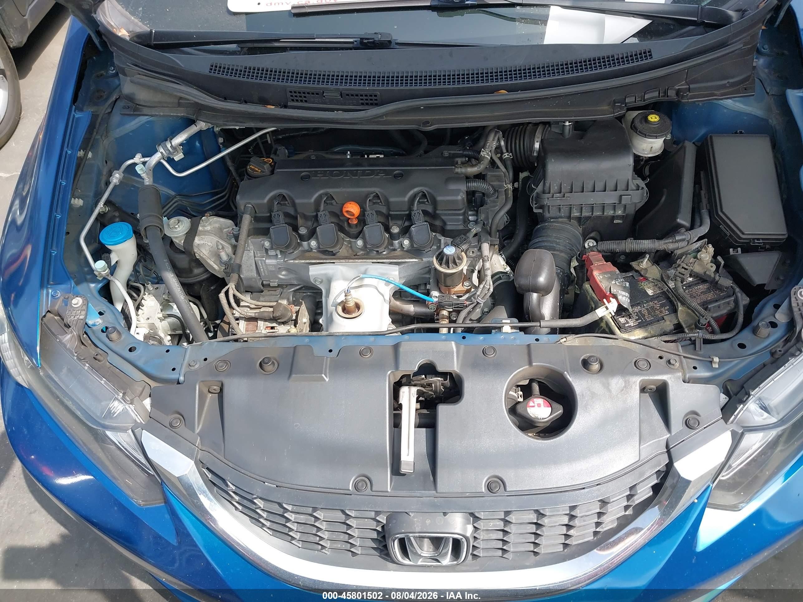 2013 Honda Civic Lx Blue vin: 2HGFB2F53DH506959