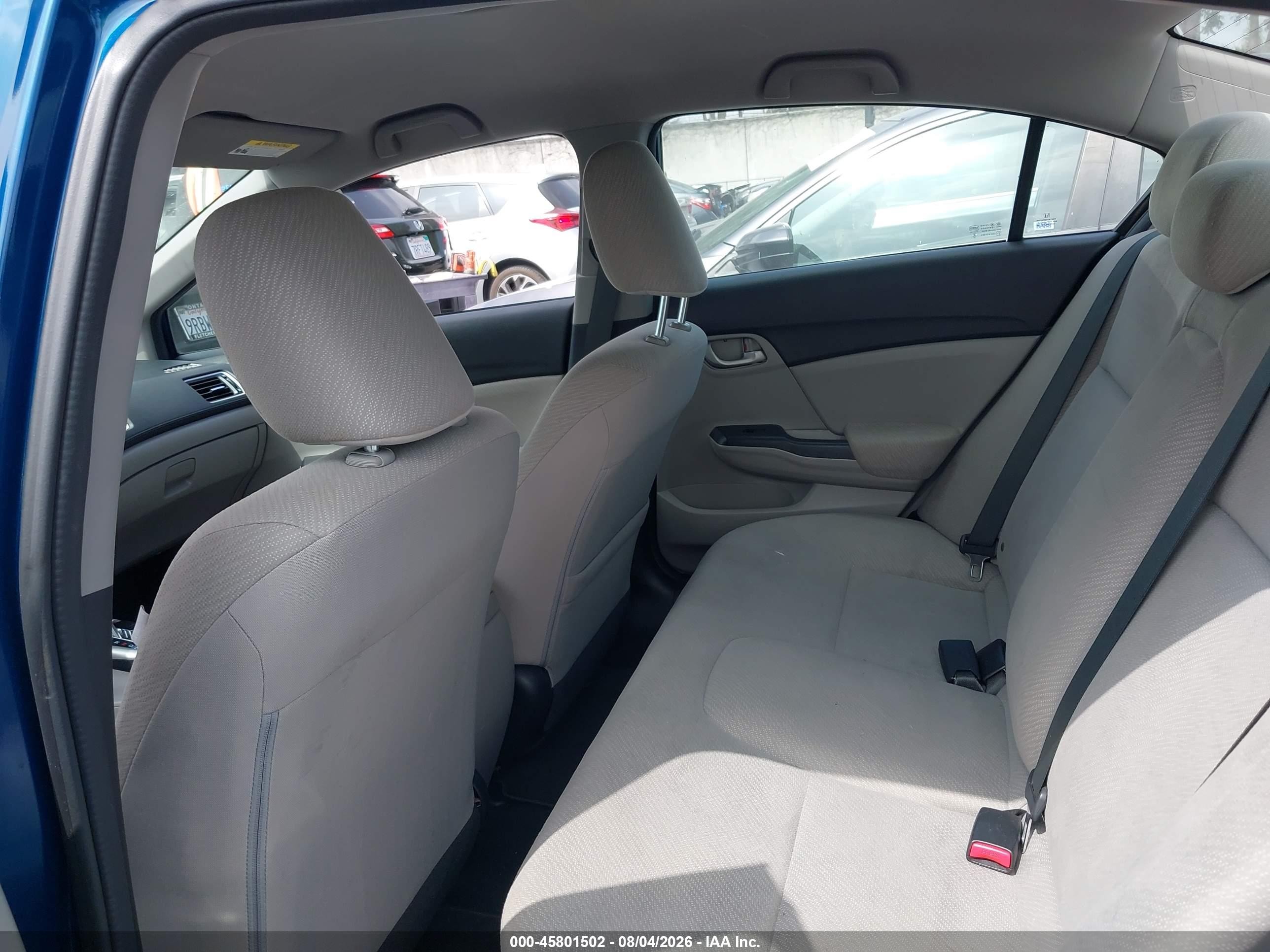 2013 Honda Civic Lx Blue vin: 2HGFB2F53DH506959